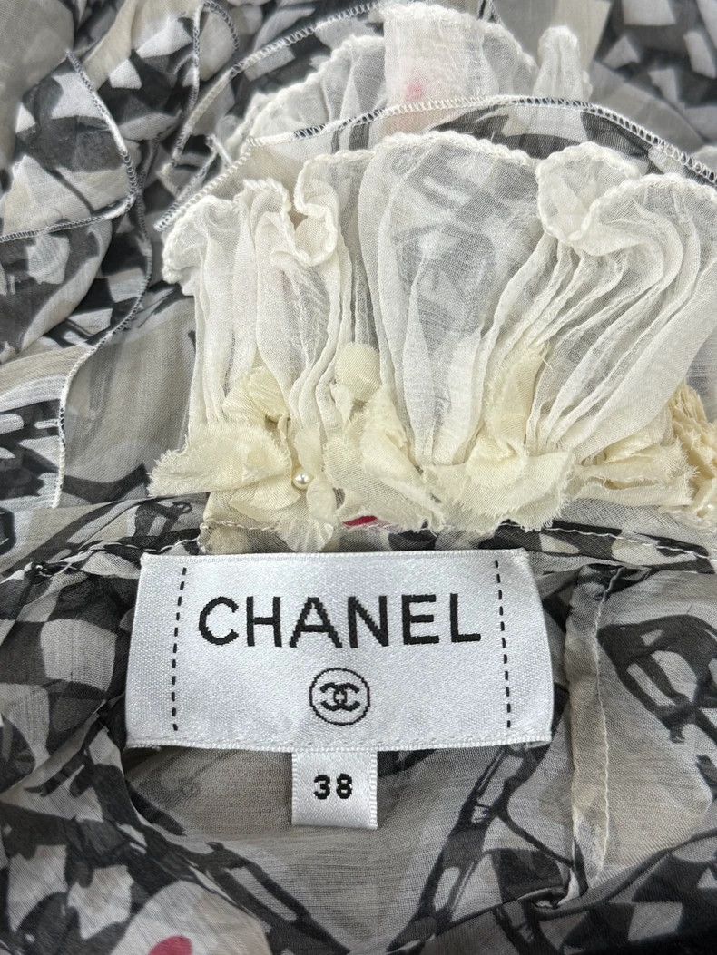 Chanel Chanel Monaco Early Spring Holiday Silk Printed Long Skirt Size XS / US 0-2 / IT 36-38 - 4 Thumbnail