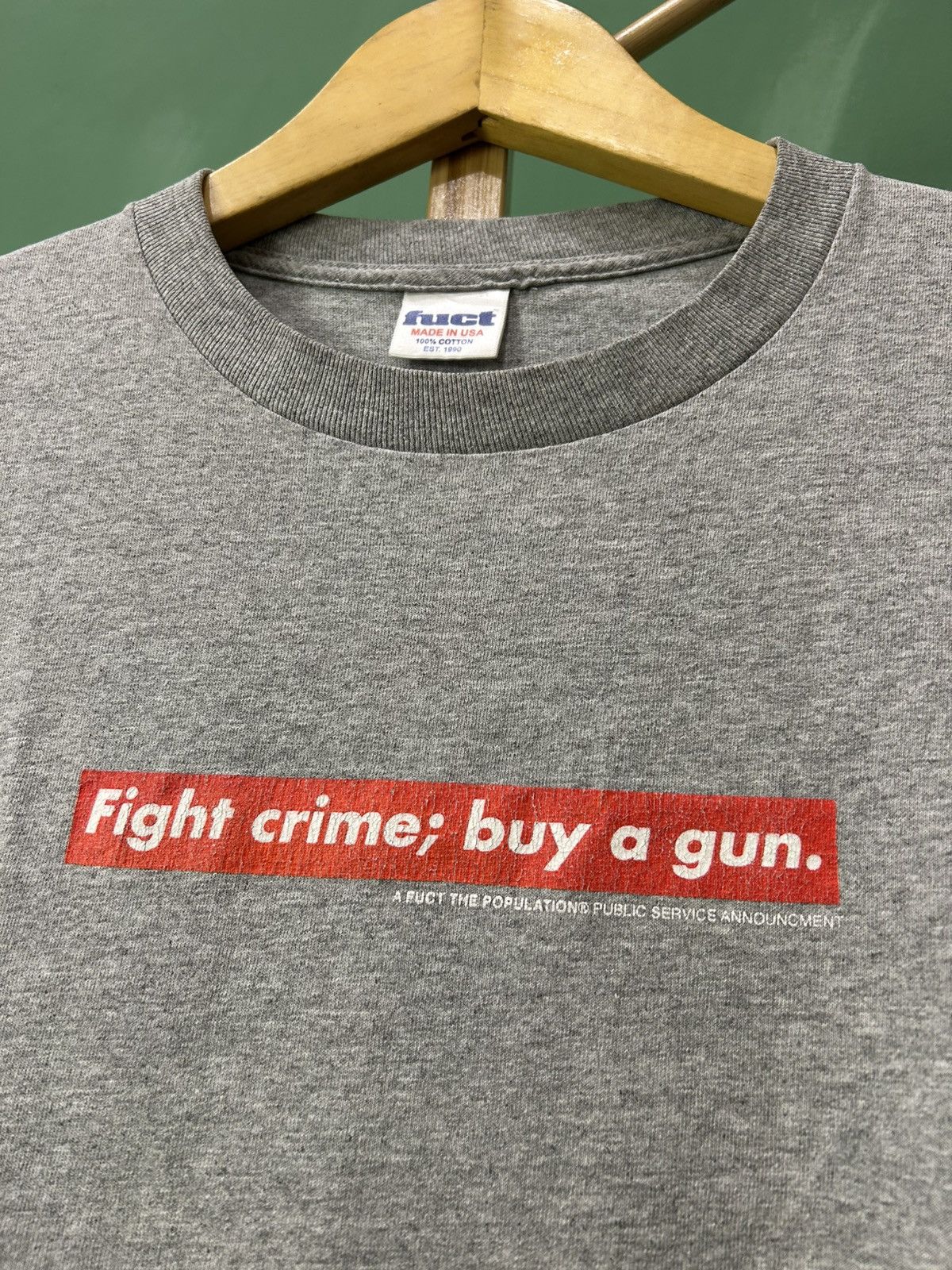 FUCT × Fuck The Population FUCT x FTP Fight Crime Buy a Gun Rip Off Barbara Krueger Size US M / EU 48-50 / 2 - 2 Thumbnail