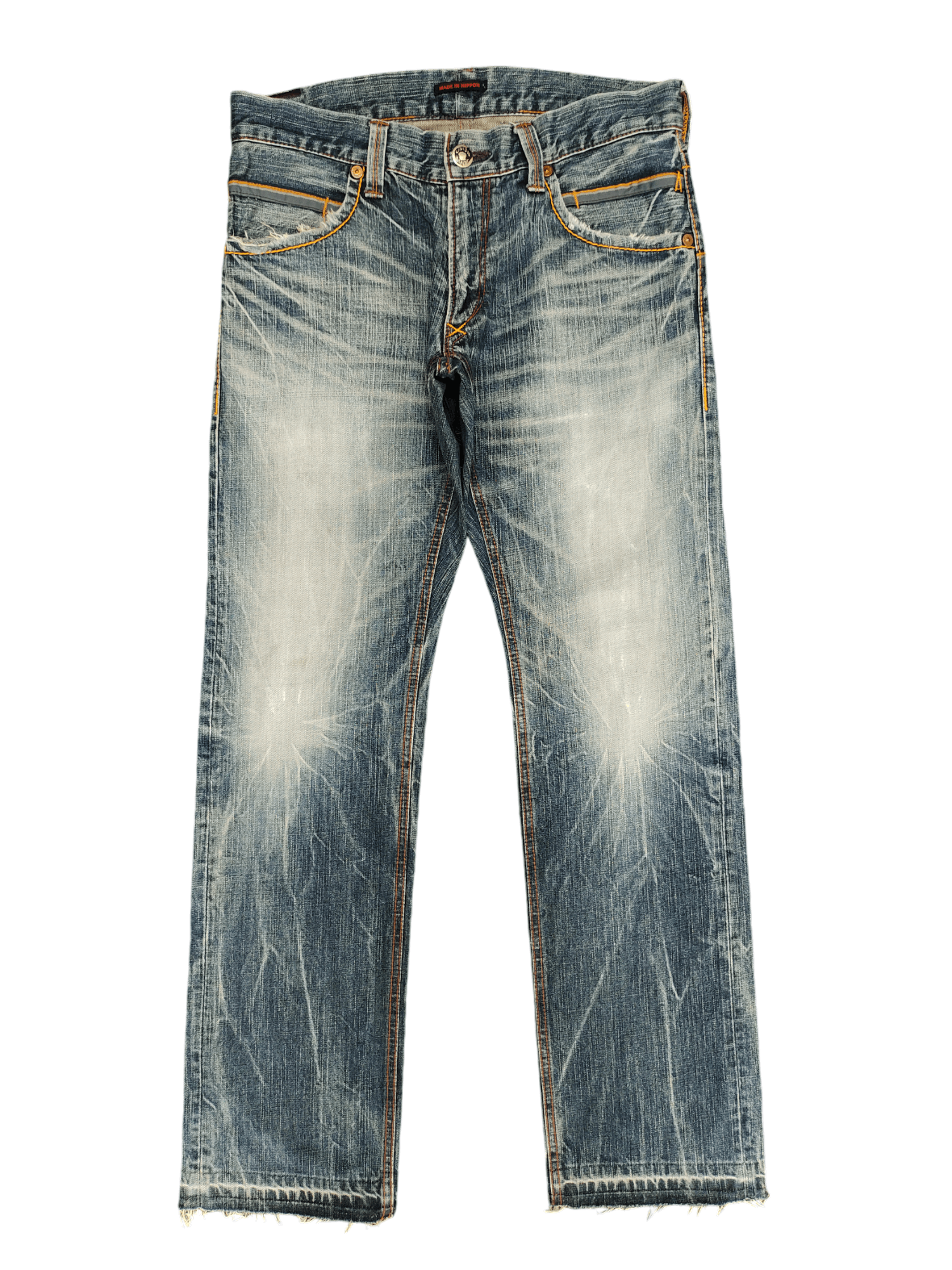 Comme des Garcons × Undercover Vintage Blue Way Japan Clawmark Distress Faded Jeans Size US 32 / EU 48 - 1 Thumbnail