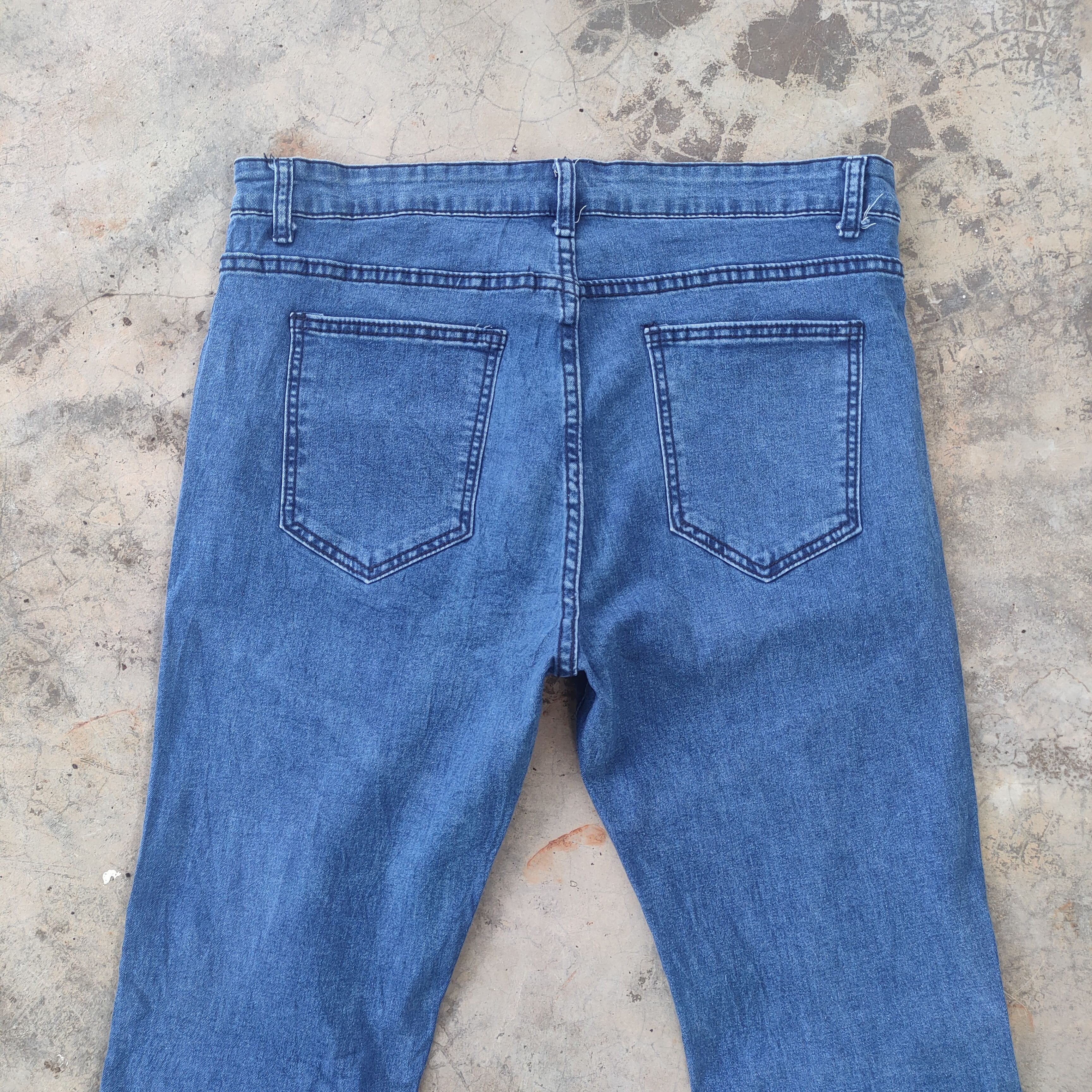 Japanese Brand VINTAGE JAPANES JEANS SKINNY BIKER FADED RIPPED JEANS PANTS Size US 35 - 11 Thumbnail