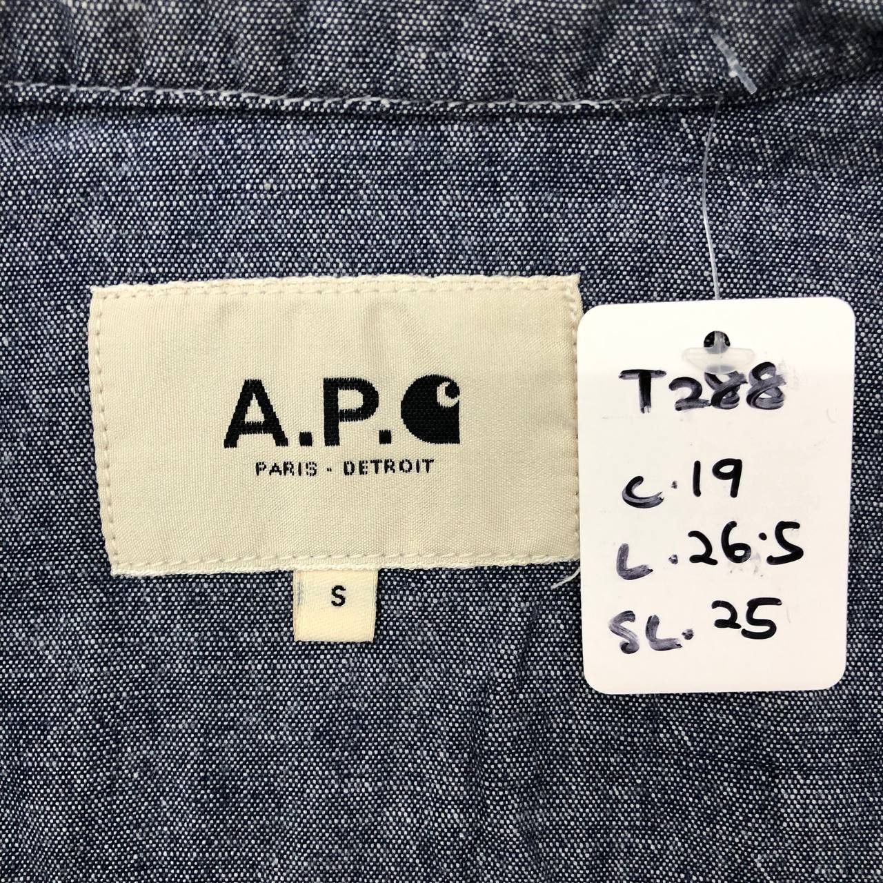 A.P.C. × Carhartt T288 CARHARTT X A.P.C. PARIS DETROIT DENIM SHIRTS Size US S / EU 44-46 / 1 - 7 Thumbnail