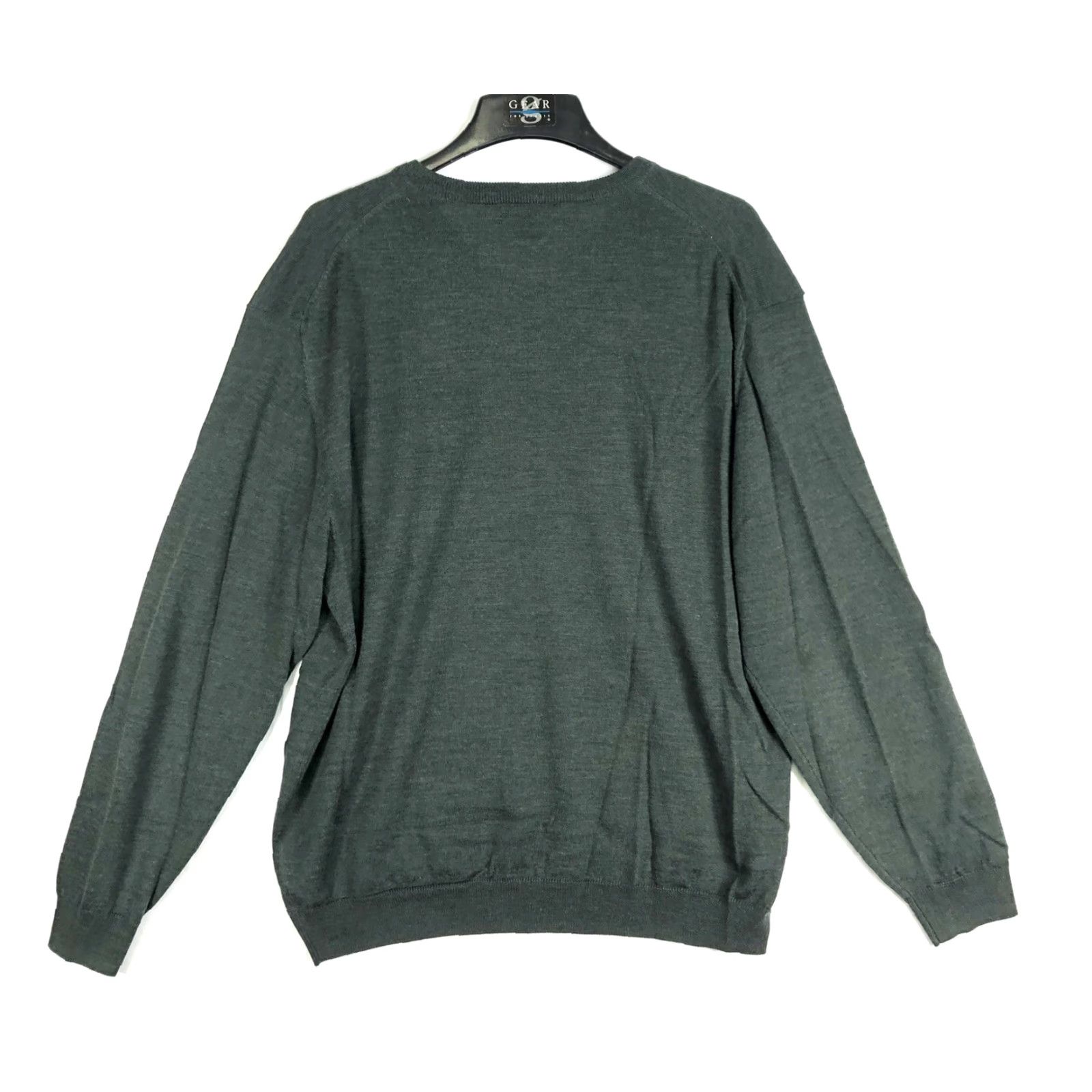 Vintage VINTAGE Tagio V Neck Sweater Mens 2XL Long Sleeve Green Wool Golf Pullover Mens Size US XXL / EU 58 / 5 - 4 Thumbnail