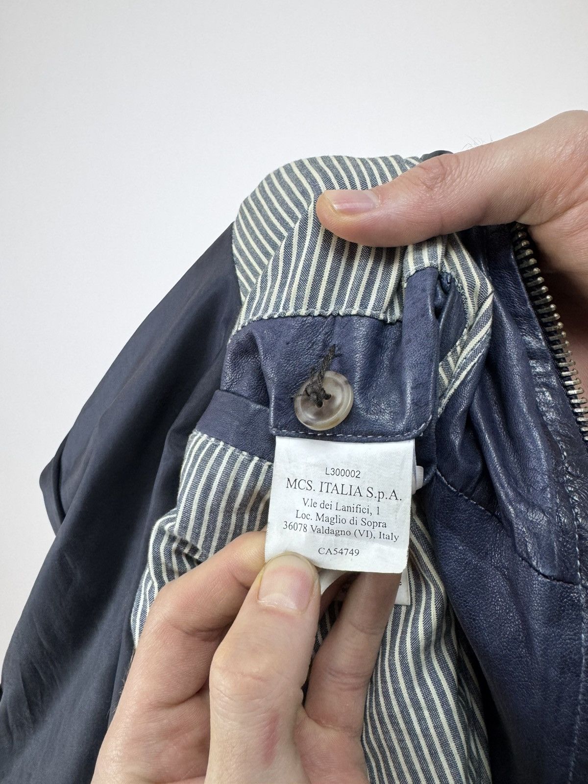 Marlboro Marlboro Classic Leather Jacket Faded Blue Mens Size 2XL Size US XXL / EU 58 / 5 - 10 Thumbnail