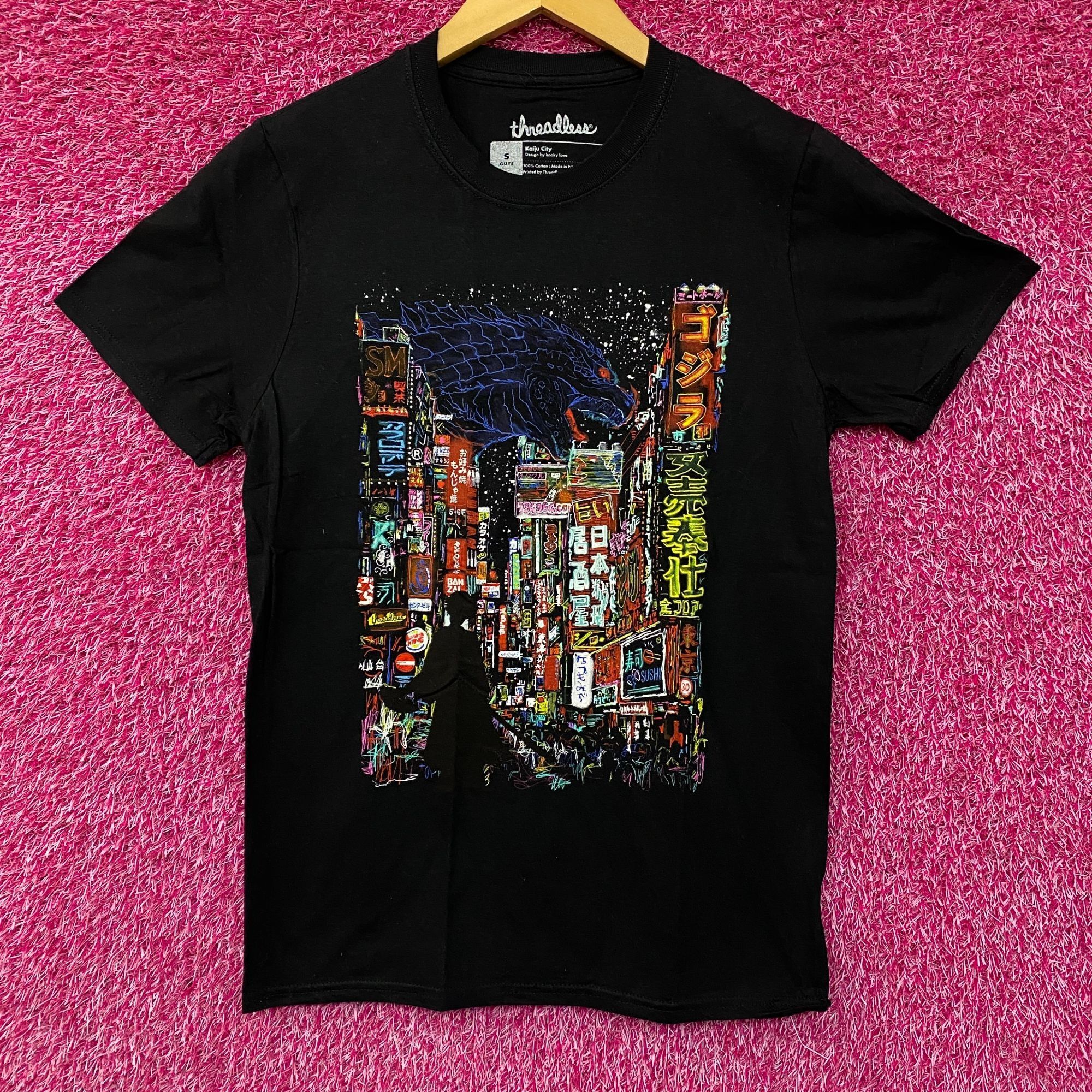 Threadless Threadless Godzilla Kaiju City Graphic Design T-Shirt Size S Size US S / EU 44-46 / 1 - 1 Thumbnail