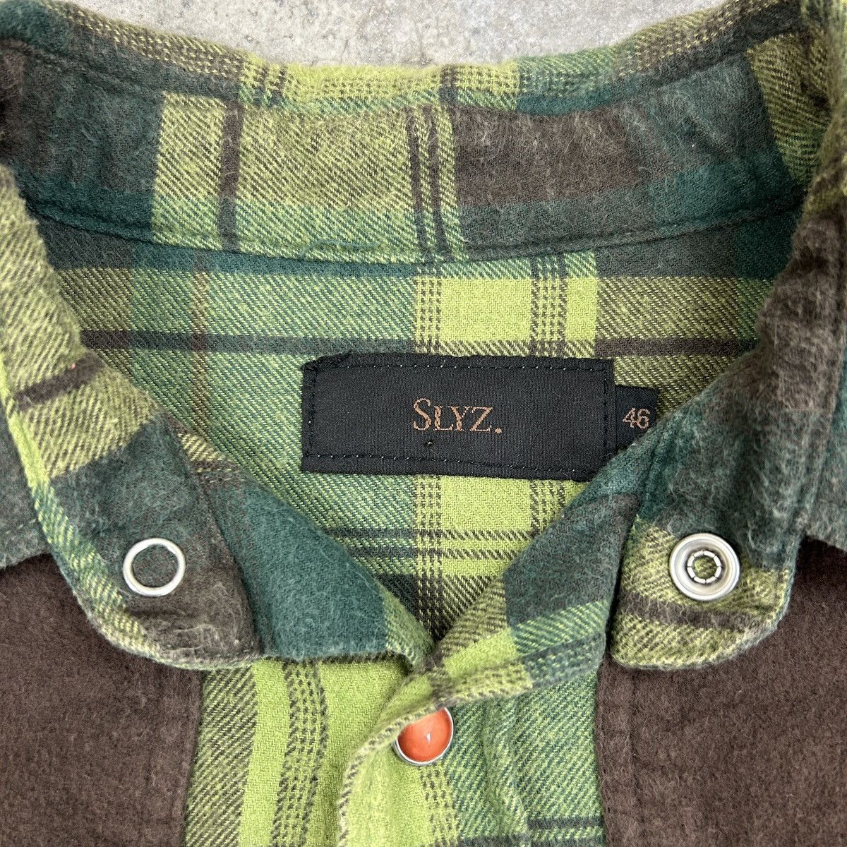 Japanese Brand Slyz. Japan - Western Shirt Green Size US M / EU 48-50 / 2 - 4 Thumbnail