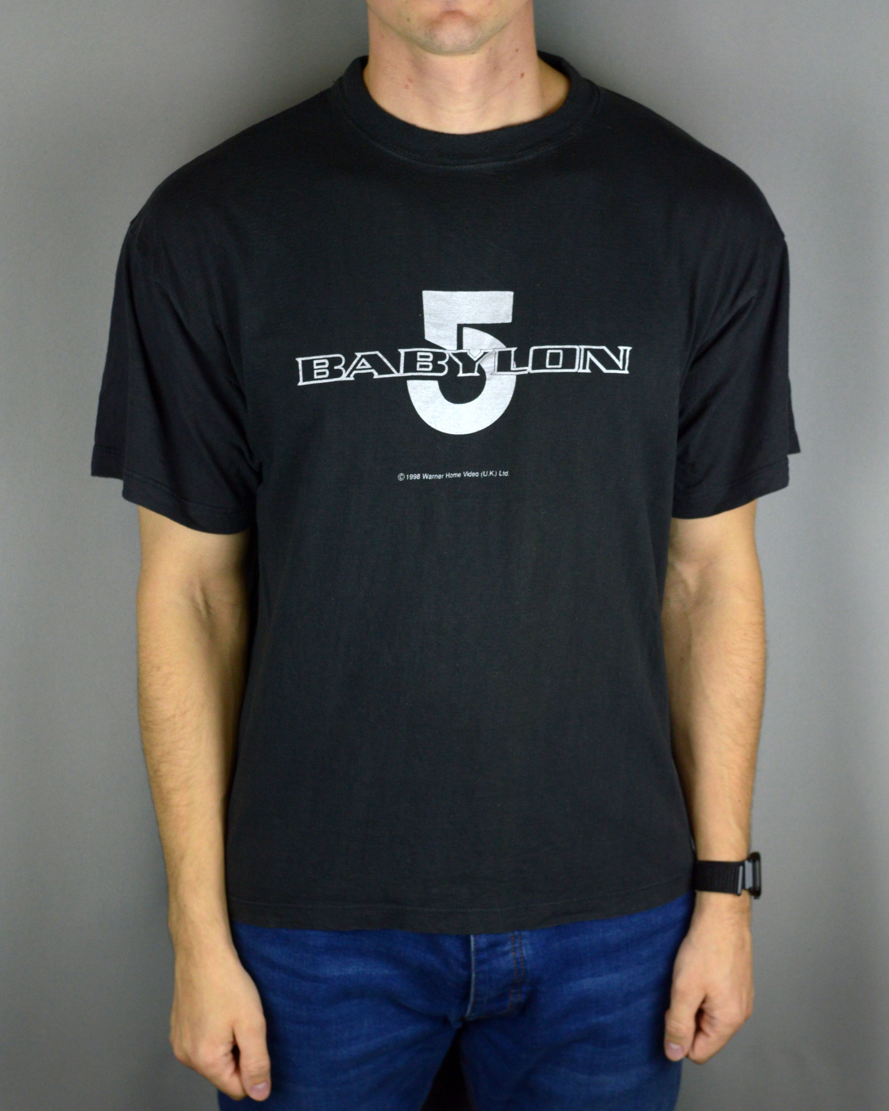 Vintage Vintage Babylon 5 1998 t shirt Size US XL / EU 56 / 4 - 1 Thumbnail