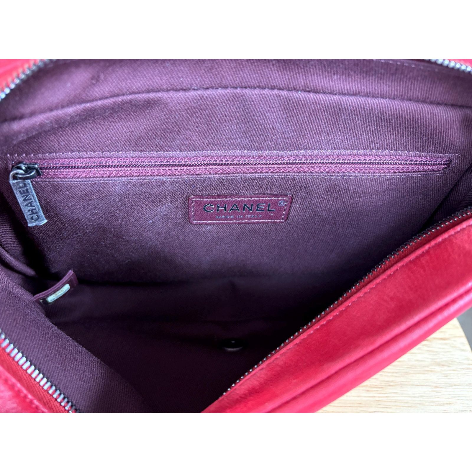 Chanel Authentic Chanel Matelasse Red Calfskin Cocomark Shoulder Size ONE SIZE - 13 Thumbnail