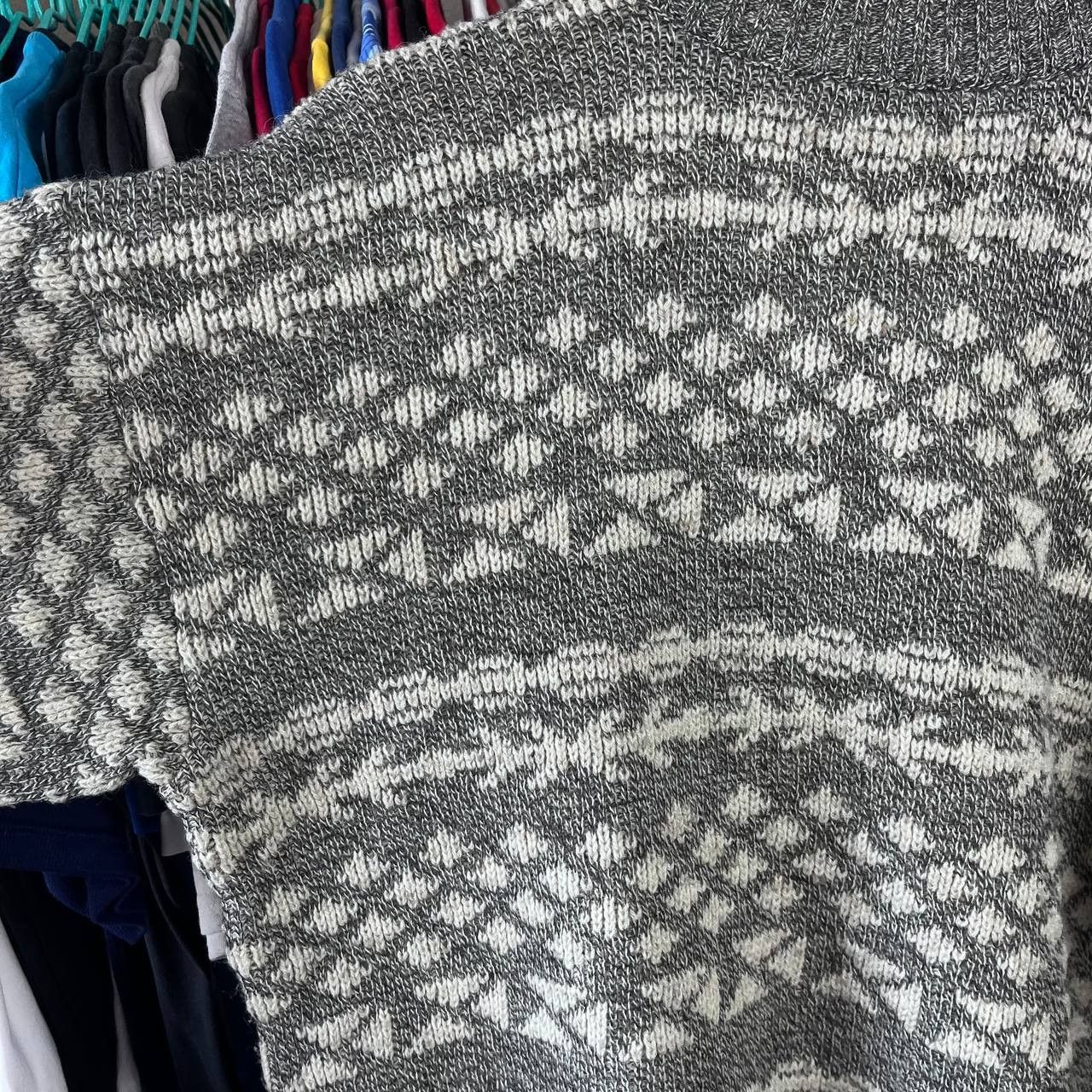 Lacoste 90s Lacoste Chemise Nordic Fair Isle Wool Knit Sweater Size US L / EU 52-54 / 3 - 15 Thumbnail