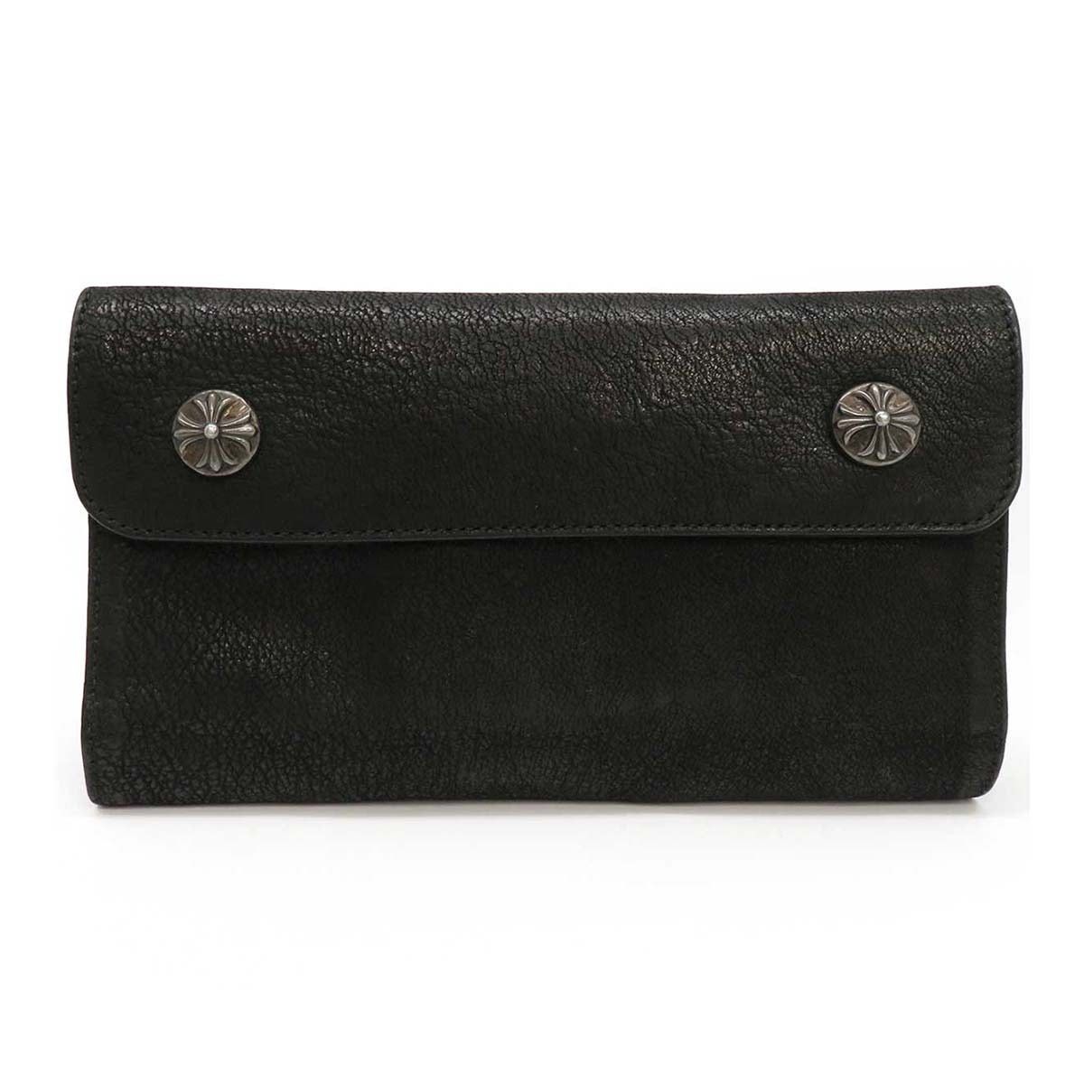 Chrome Hearts Wave Wallet with Cross Button Unisex - Accessories