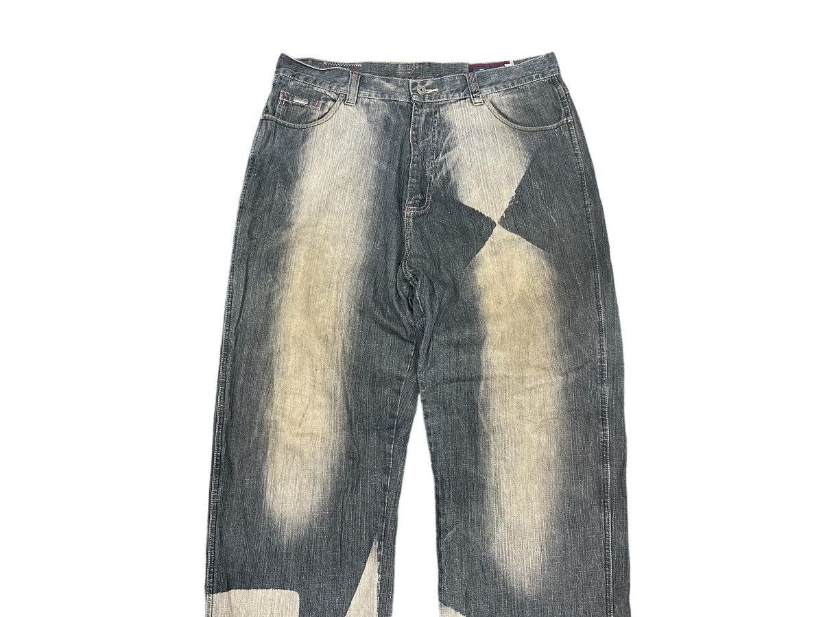 Ecko Unltd. Rare Vintage Y2K PHAT FARM Acid Wash Effects Baggy Jeans Size US 38 / EU 54 - 4 Thumbnail