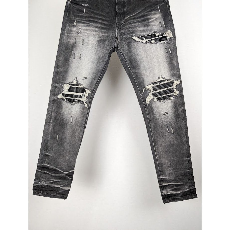 Amiri o1rshd1 MX1 Bandana Jeans in Black Size US 36 / EU 52 - 4 Thumbnail