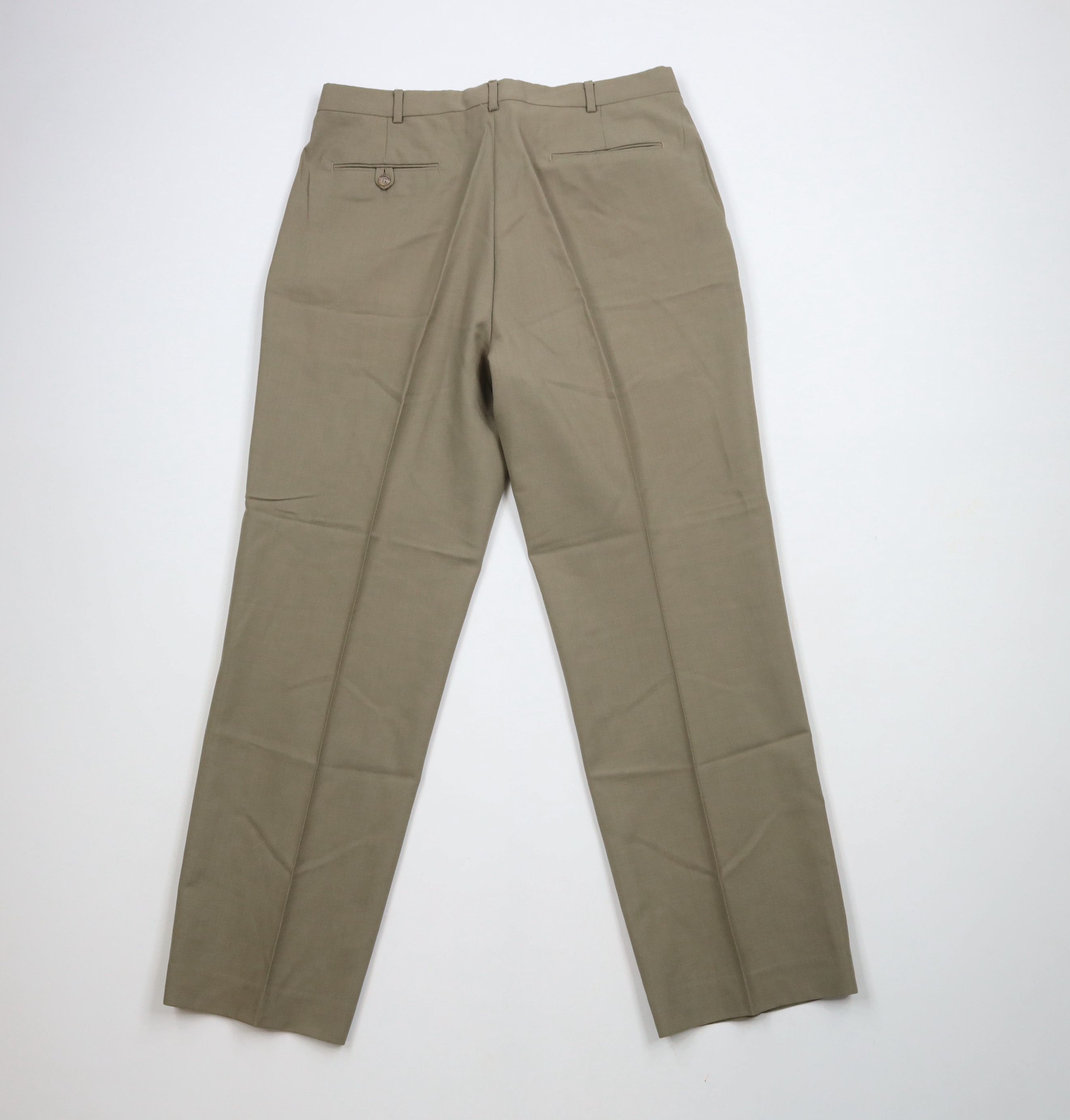Lands' End × Vintage Vintage 90s Lands End Wide Leg Chino Pants Trousers USA Size US 34 / EU 50 - 7 Thumbnail