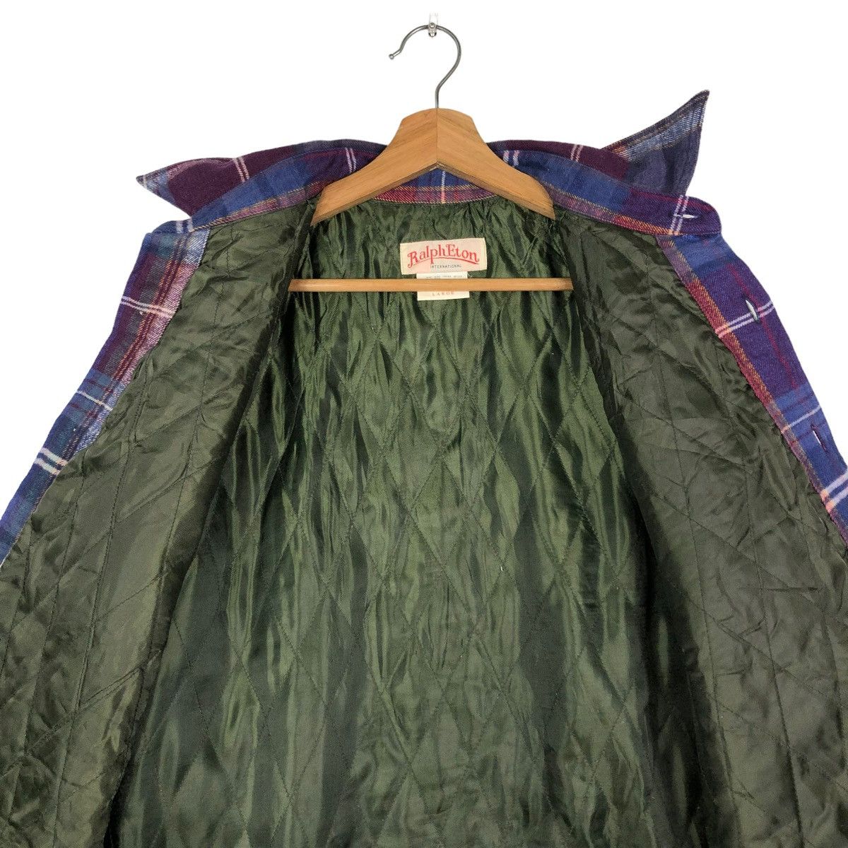 Japanese Brand 🔥VINTAGE CHORE JACKET RALPH ETON TARTAN DESIGN Size US L / EU 52-54 / 3 - 14 Thumbnail