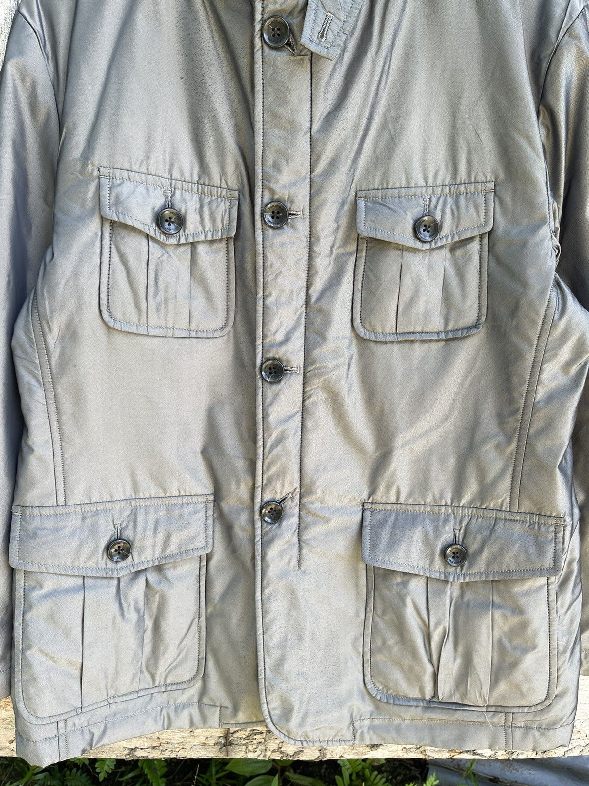 Burberry Burberry London Waxed Field Jacket – Grey Size M / US 6-8 / IT 42-44 - 6 Thumbnail
