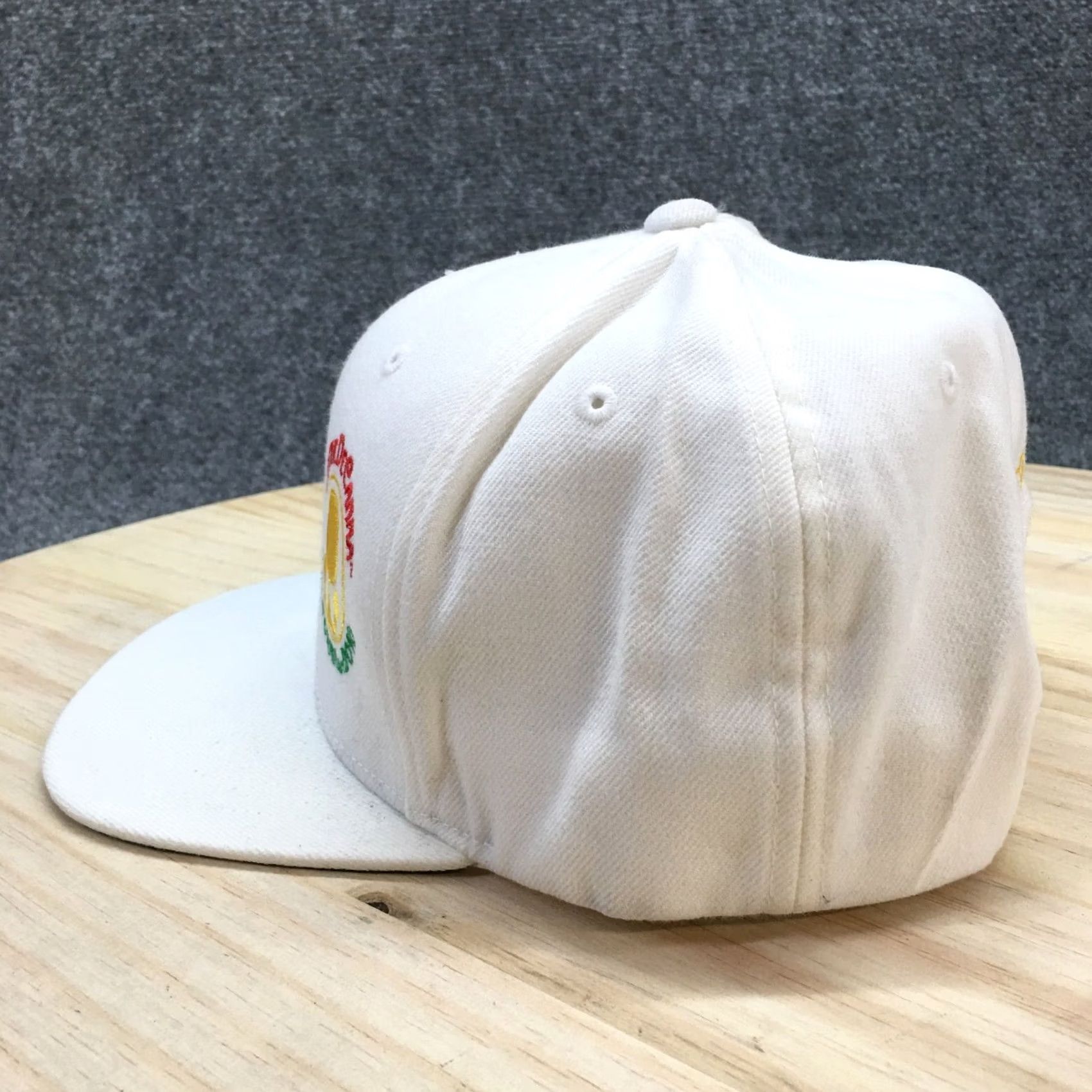 Vintage Yupoong Snapback Mens One Size White Creme De Canna California est 2010 Cap Hat Shipped Quickly Size ONE SIZE - 4 Thumbnail