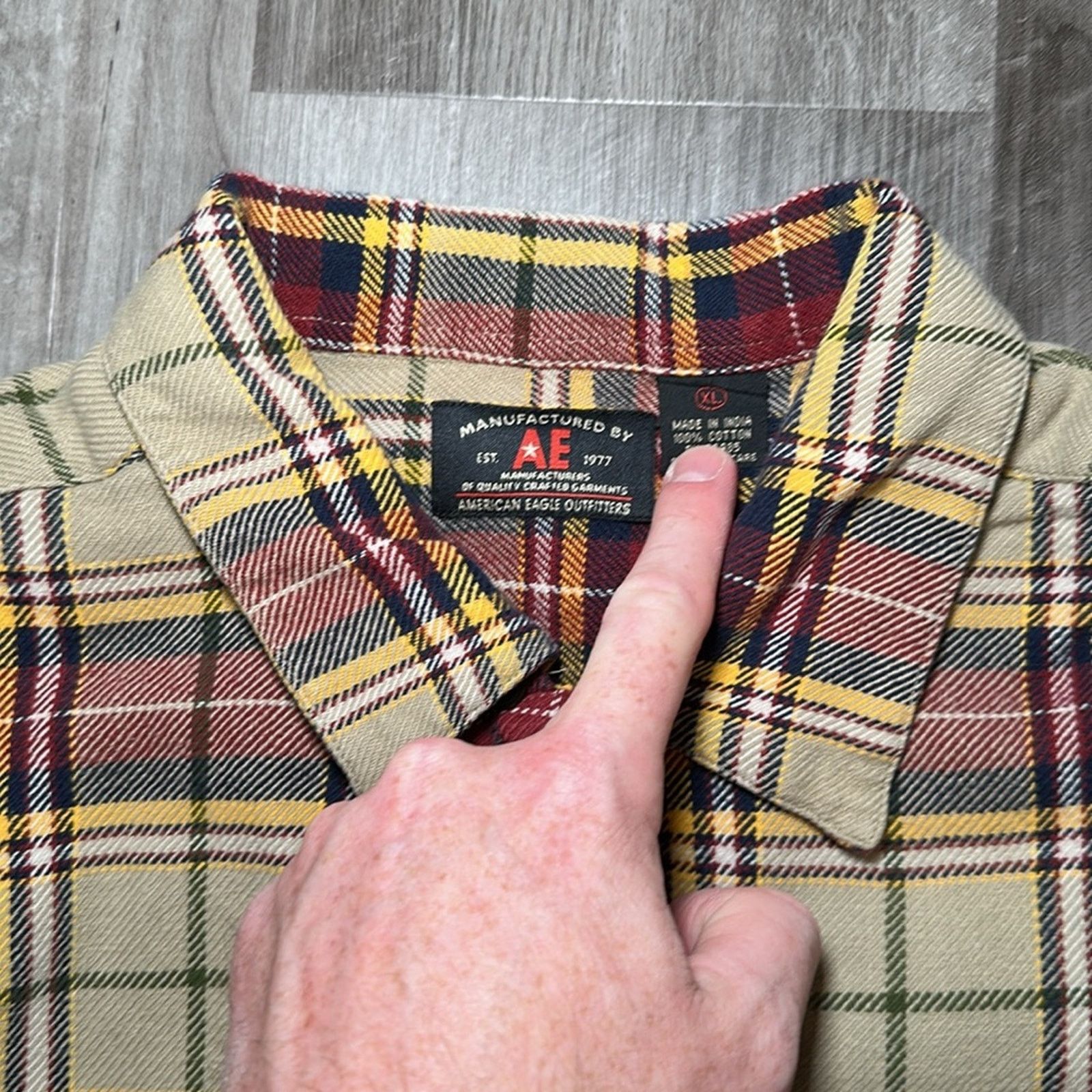 American Eagle Outfitters American Eagle Flannel Long Sleeve Button Down - XL Size US XL / EU 56 / 4 - 6 Thumbnail