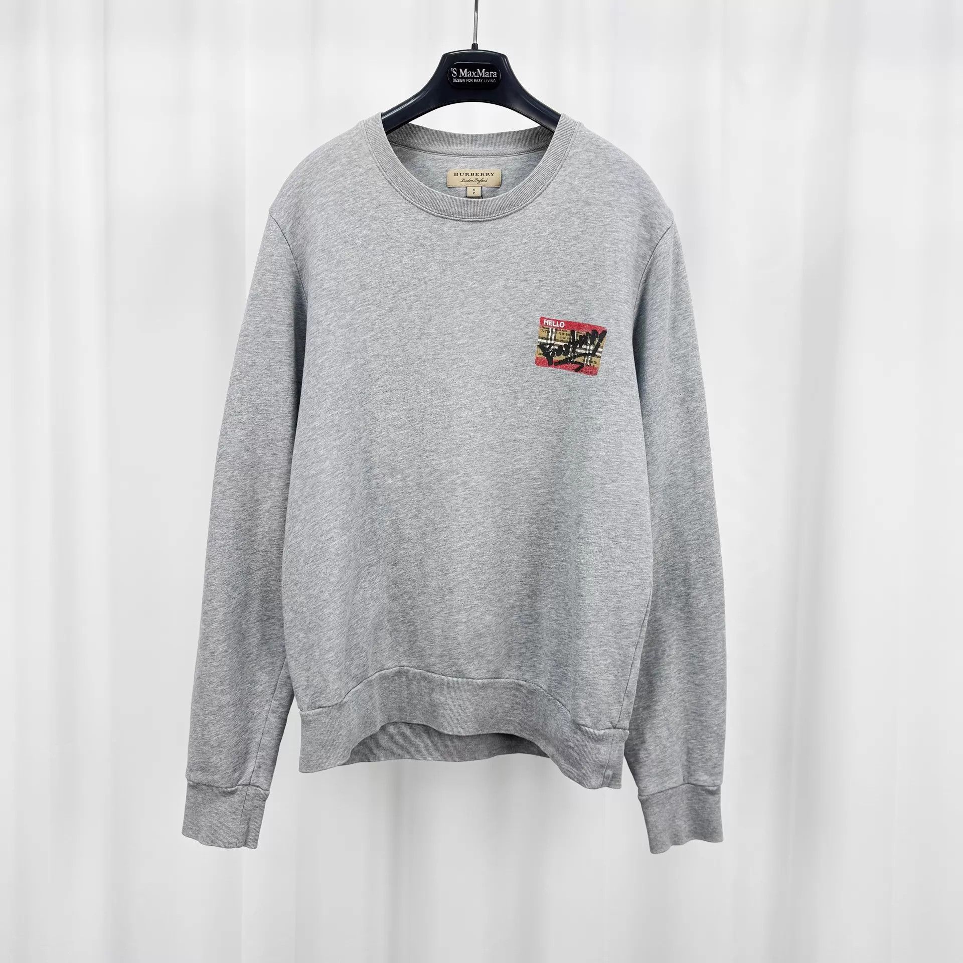 Burberry Burberry Check Logo Print Sweatshirt S 98 New Size S / US 4 / IT 40 - 1 Thumbnail