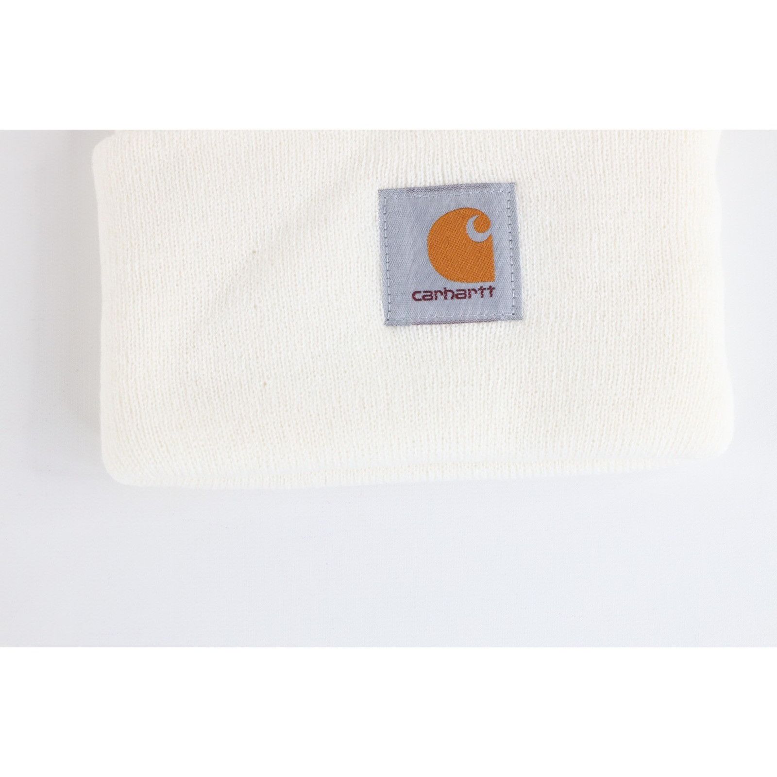 Carhartt Deadstock Vintage Y2K Carhartt Winter Beanie Hat White Size ONE SIZE - 2 Thumbnail