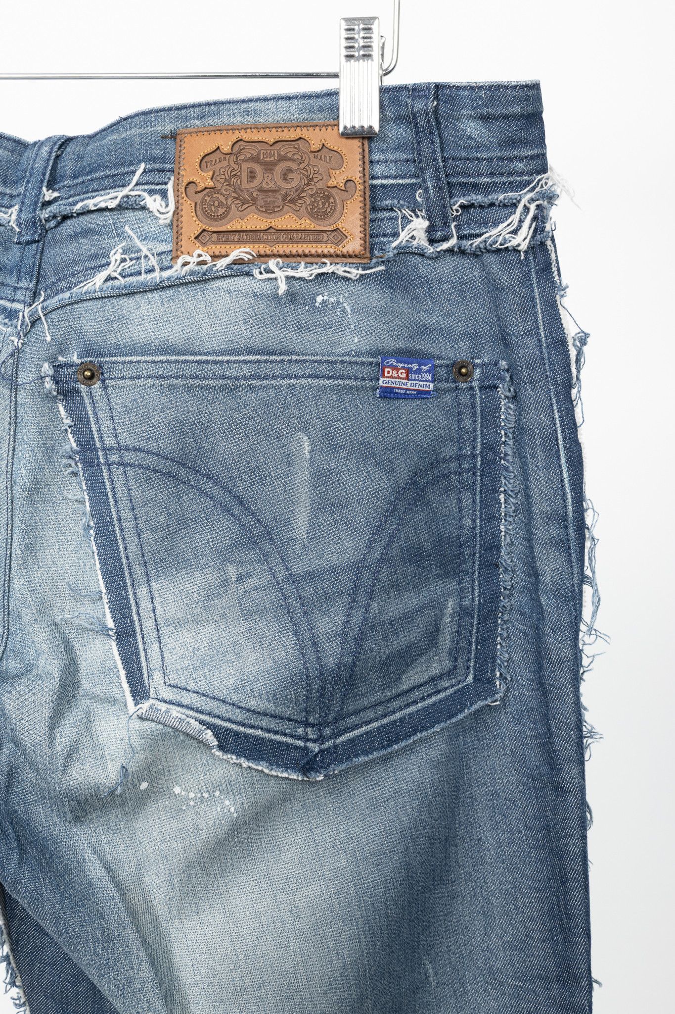Dolce & Gabbana Dolce & Gabbana Distressed Paint-Splatter Straight-Leg Jeans Size US 36 / EU 52 - 8 Thumbnail