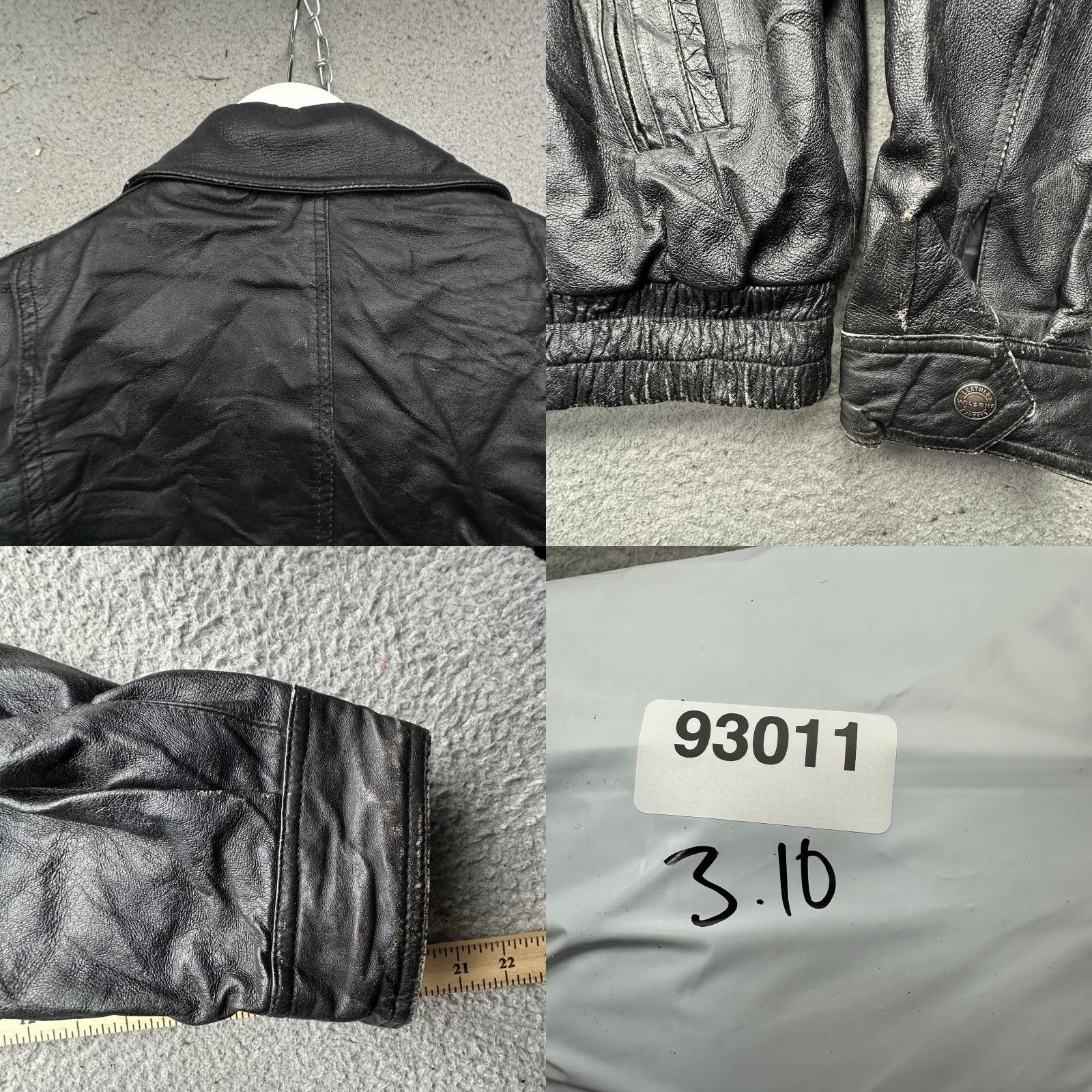 Vintage VINTAGE Wilsons Leather Bomber Jacket Mens XL Black Full Zip Lined Size US XL / EU 56 / 4 - 9 Thumbnail
