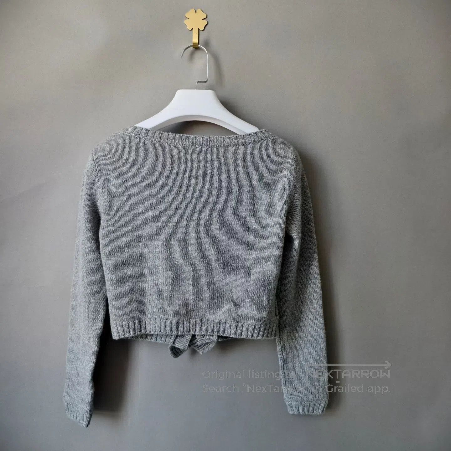 Miu Miu Miu Miu Ruffled cashmere knit cardigan| Size XS / US 0-2 / IT 36-38 - 2 Thumbnail