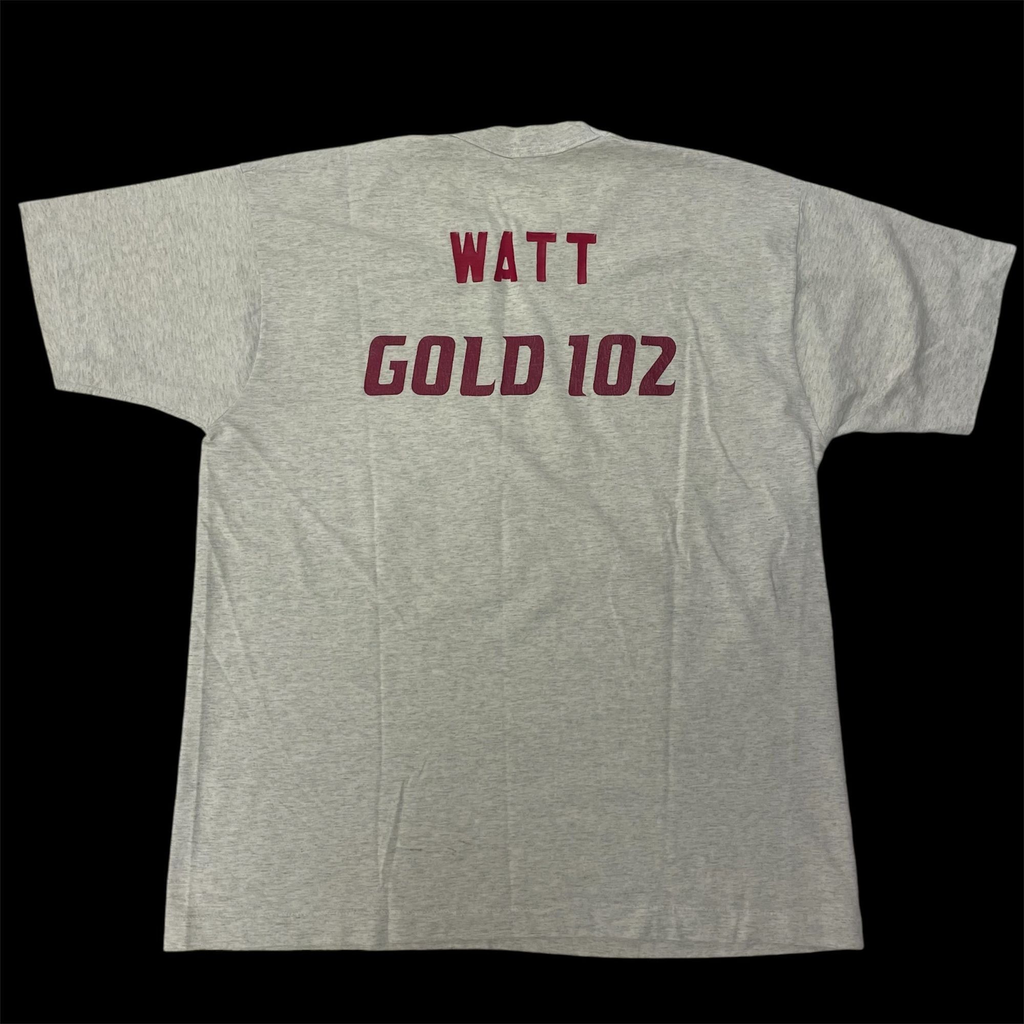 Fruit Of The Loom Vtg BEST Heather SOUTH BEACHES AAU HEAT Watt Gold 50/50 Tee Size US XL / EU 56 / 4 - 2 Thumbnail