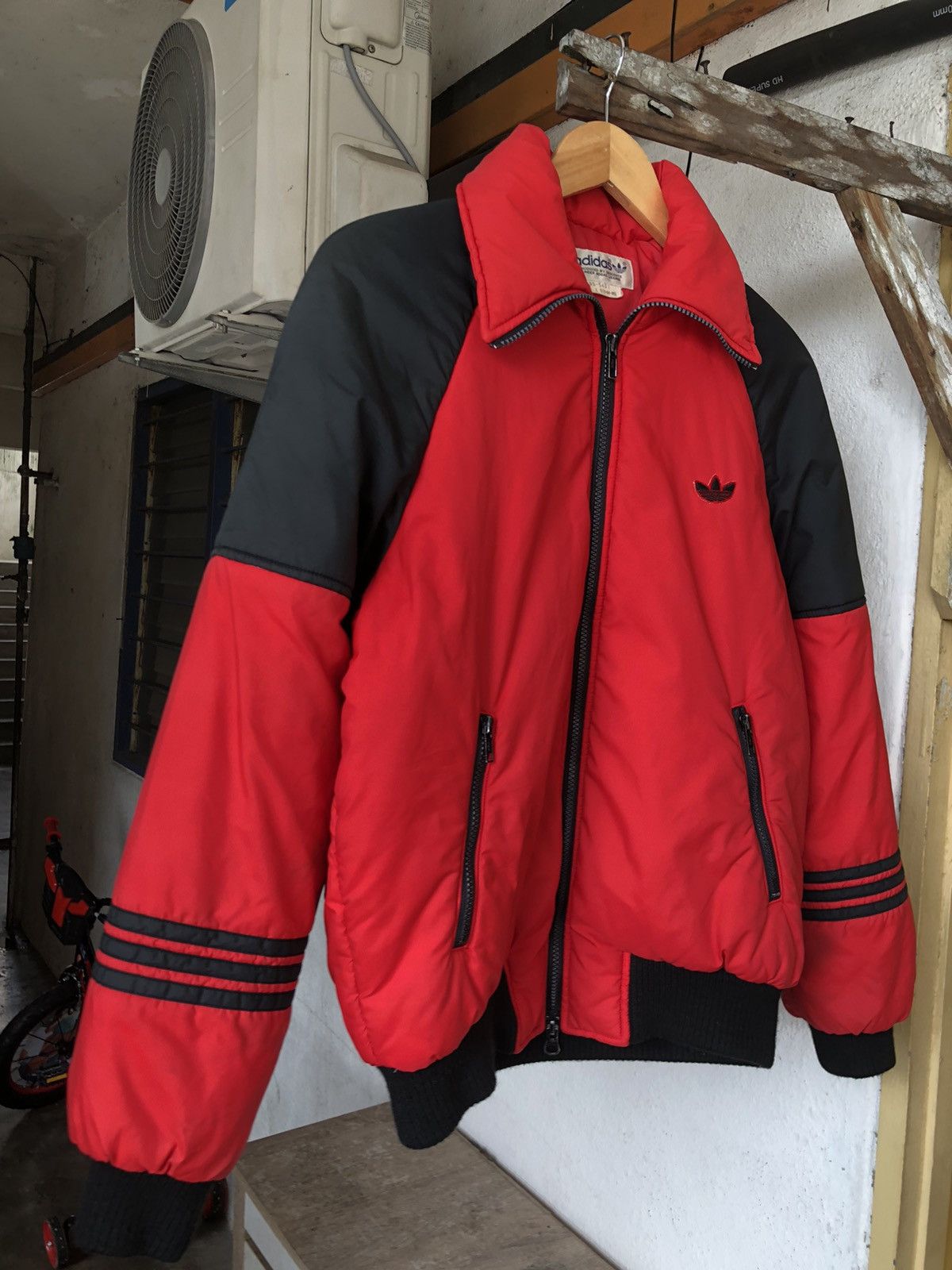 Adidas Rare❗️Vintage 90s Adidas Small Logo Puffer Bomber Jacket Size US M / EU 48-50 / 2 - 9 Thumbnail