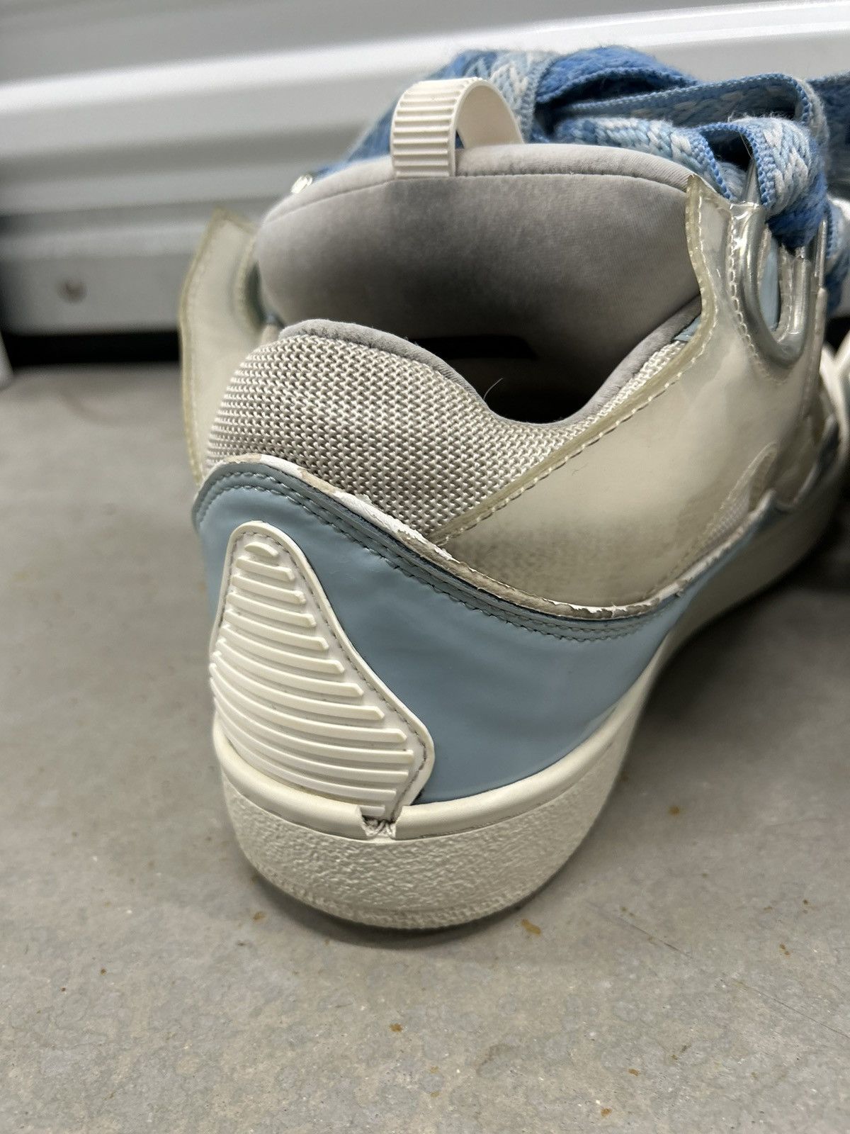 Lanvin Lanvin Curb Sneakers White Baby Blue Size US 10 / EU 43 - 6 Thumbnail