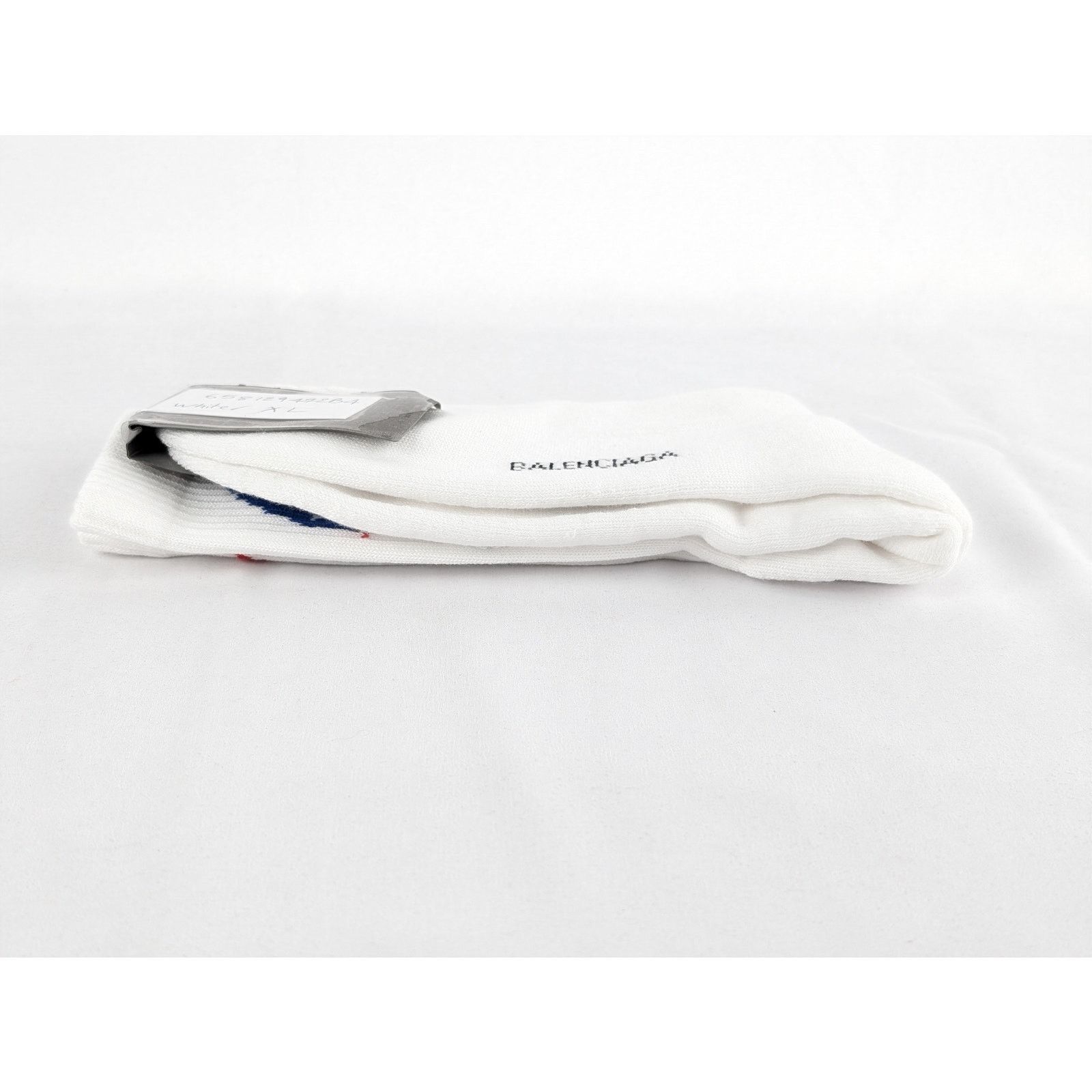 Balenciaga o1rshd1 Size: XL / Nasa Socks in White Size ONE SIZE - 6 Thumbnail