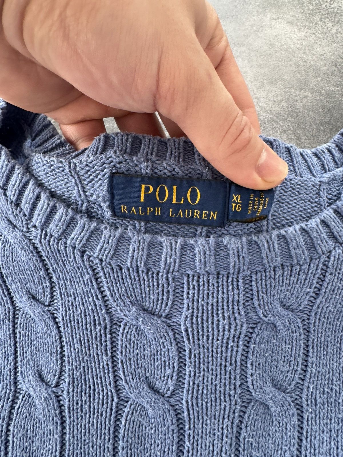 Polo Ralph Lauren Vintage Polo Ralph Lauren Cable Knit Sweater Size US XL / EU 56 / 4 - 7 Thumbnail