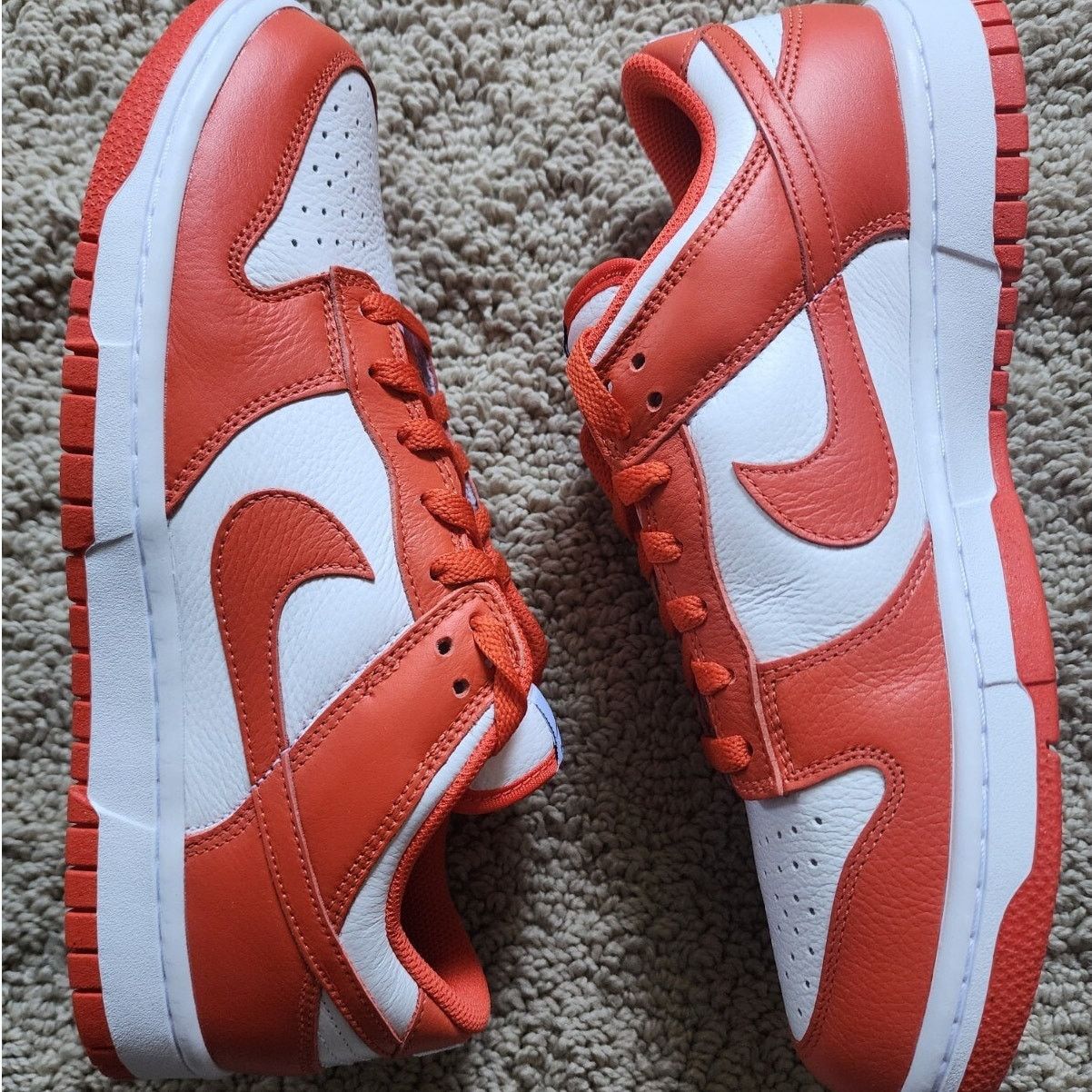Nike Nike By You Dunk Low Retro Orange White Brand New Sz 9 Size US 9 / EU 42 - 1 Thumbnail