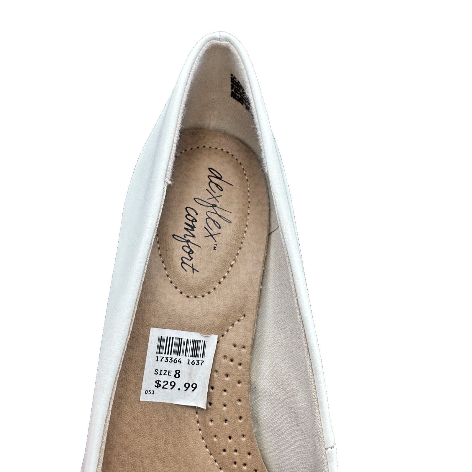 Other Dexflex Comfort Womens Round Toe Pump Heels White Size: 8 Size US 8 / IT 38 - 5 Thumbnail