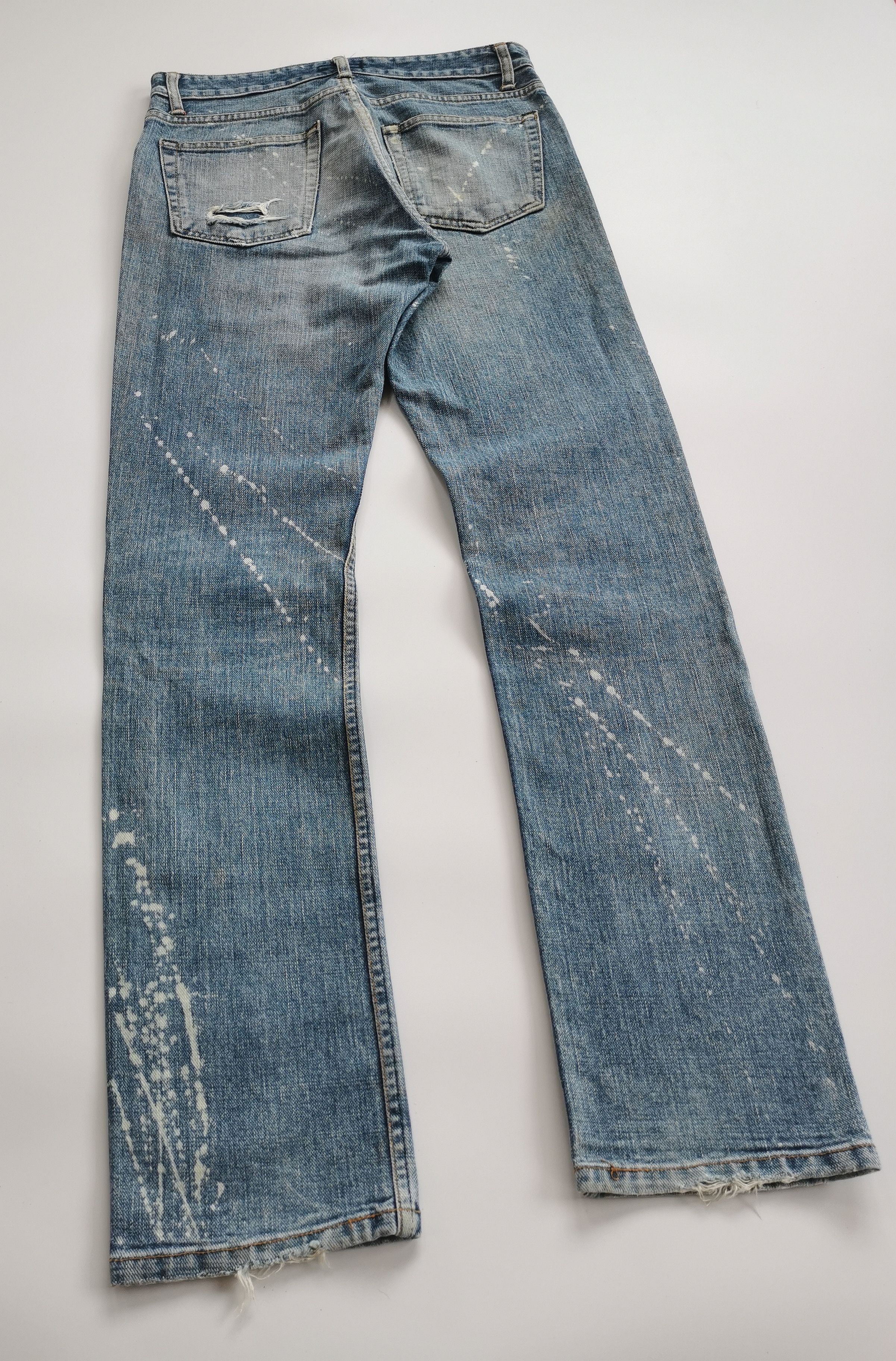 Johnbull vintage johnbull distressed boro denim jeans Size US 30 / EU 46 - 13 Thumbnail