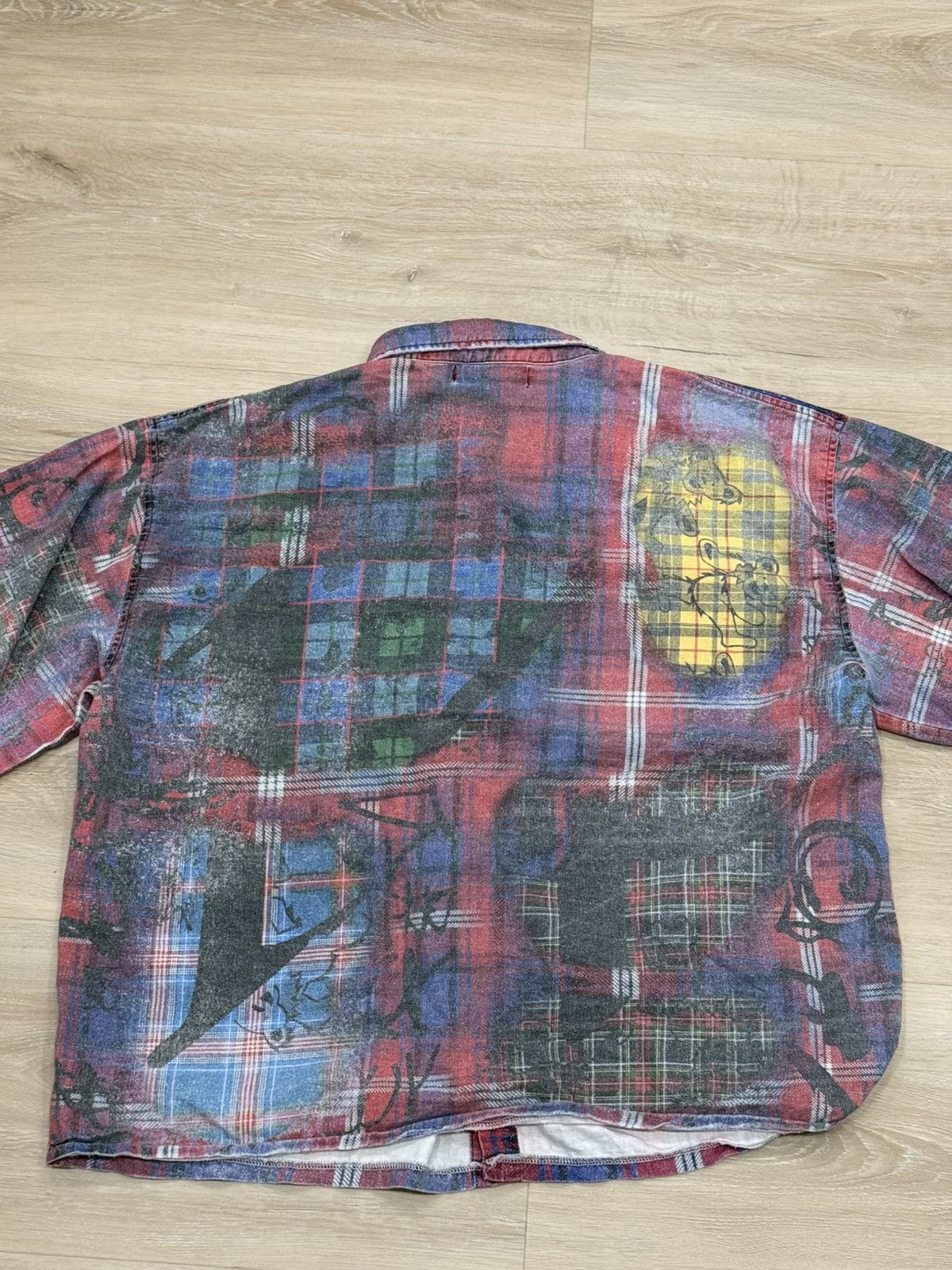 Vale Vale Graffiti Flannel Shirt Size US XL / EU 56 / 4 - 9 Thumbnail