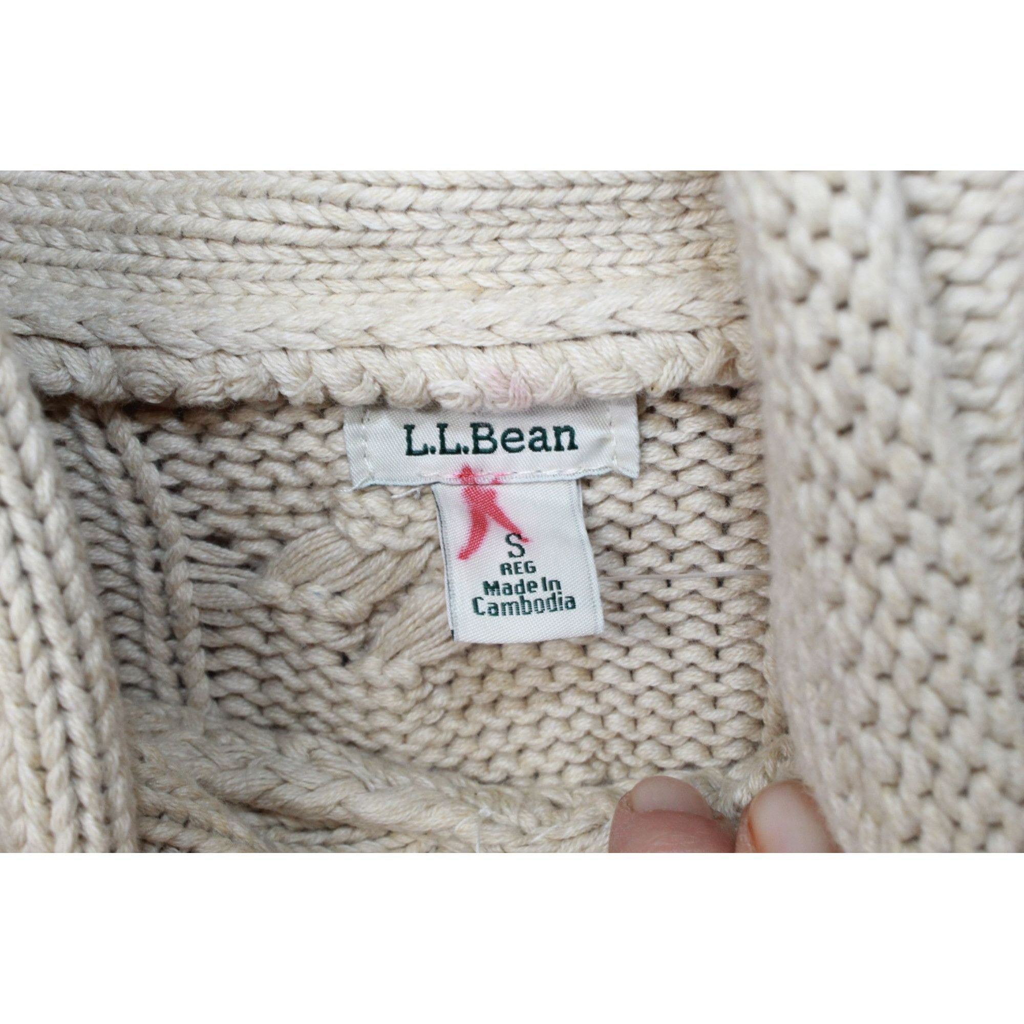 L.L. Bean LL Bean Women's Double L Mixed Cable Sweater Funnelneck Size S / US 4 / IT 40 - 7 Thumbnail