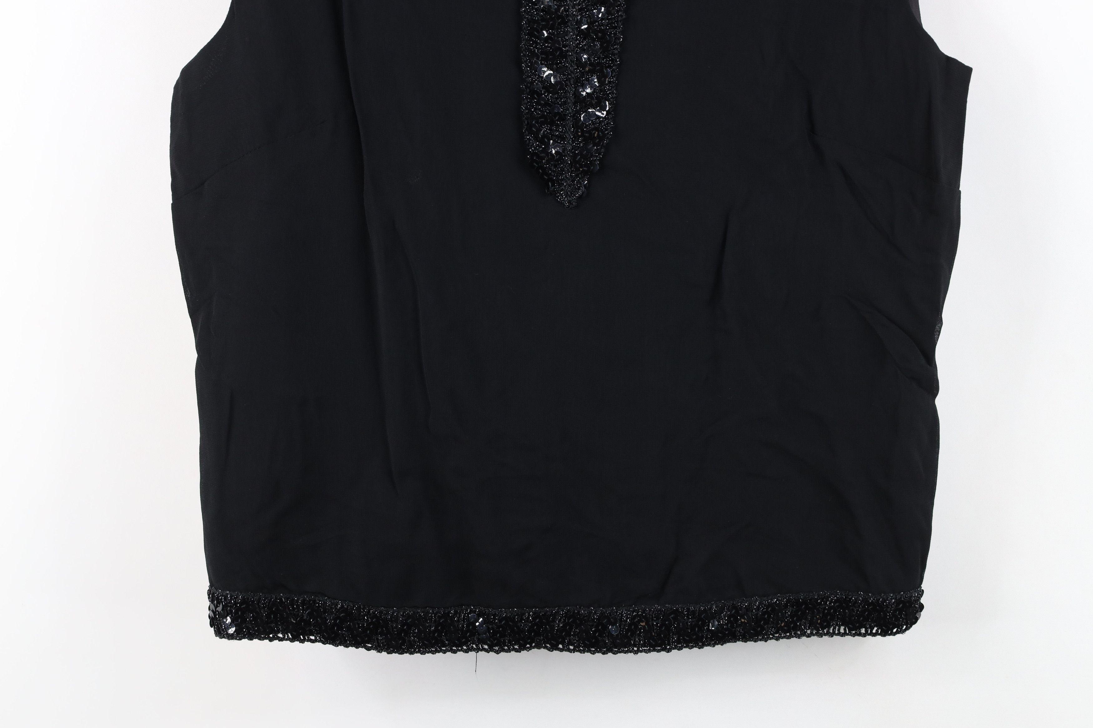 Vintage Vintage 80s 90s Streetwear Gabardine Sequin Button Shirt Size M / US 6-8 / IT 42-44 - 3 Thumbnail