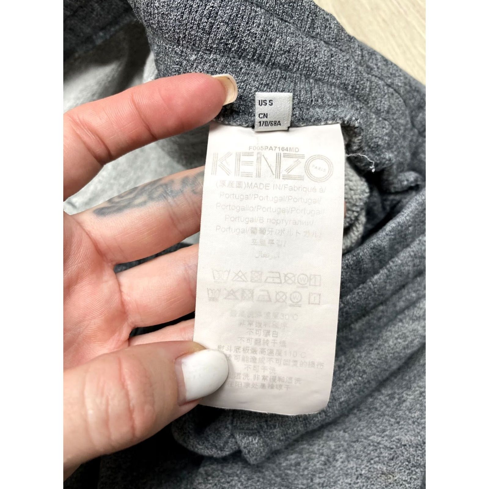 Kenzo KENZO Paris Vintage Mens Sweatpants Pants S Gray Cotton Slim Regular Size S Pants Boys Mens Size US 29 - 7 Thumbnail