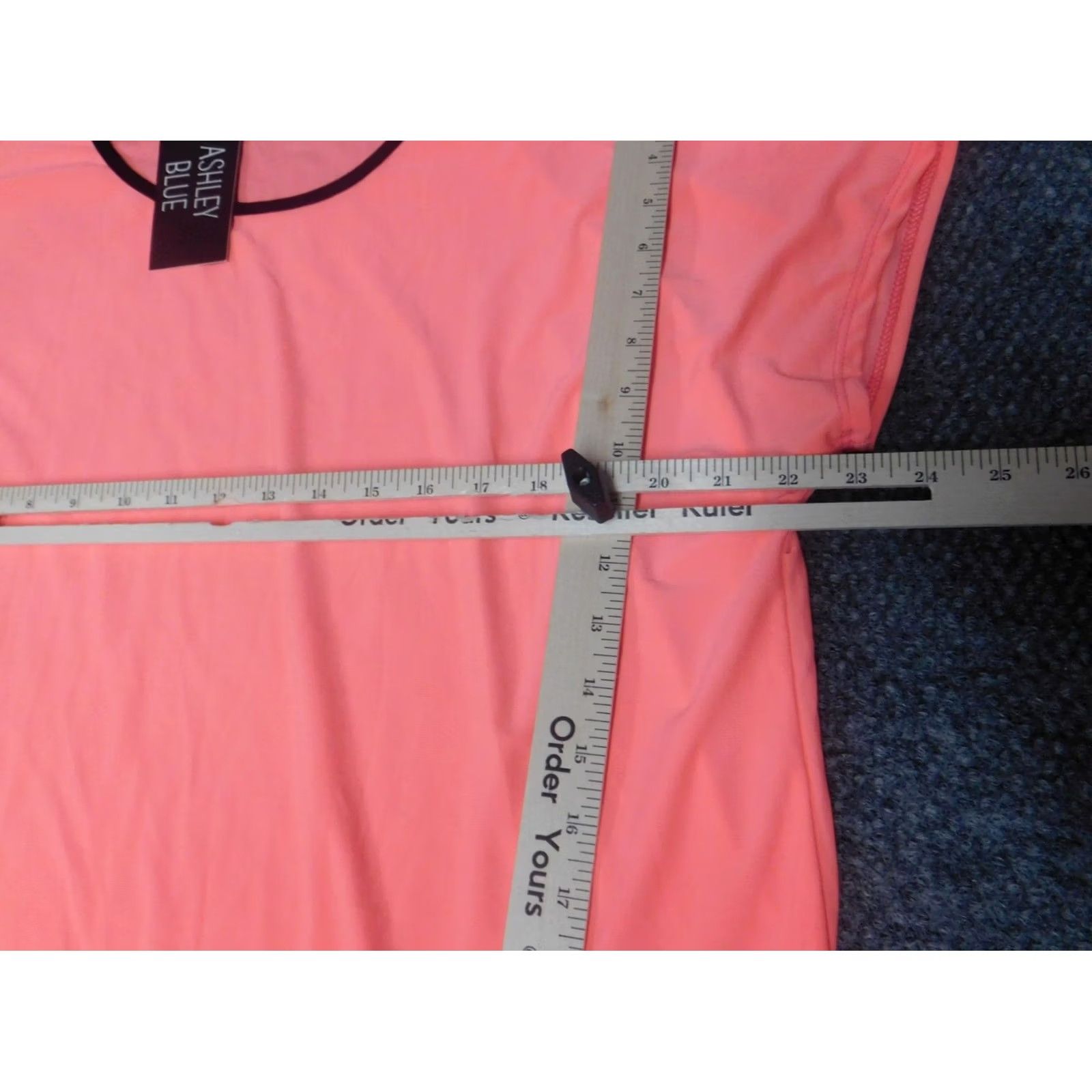 Vintage Ashley Blue Blouse 2X Pink Pullover Dolman Sleeve Collared Cotton Button Casual Women Plus Size Size XXL / US 16-18 / IT 52-54 - 7 Thumbnail