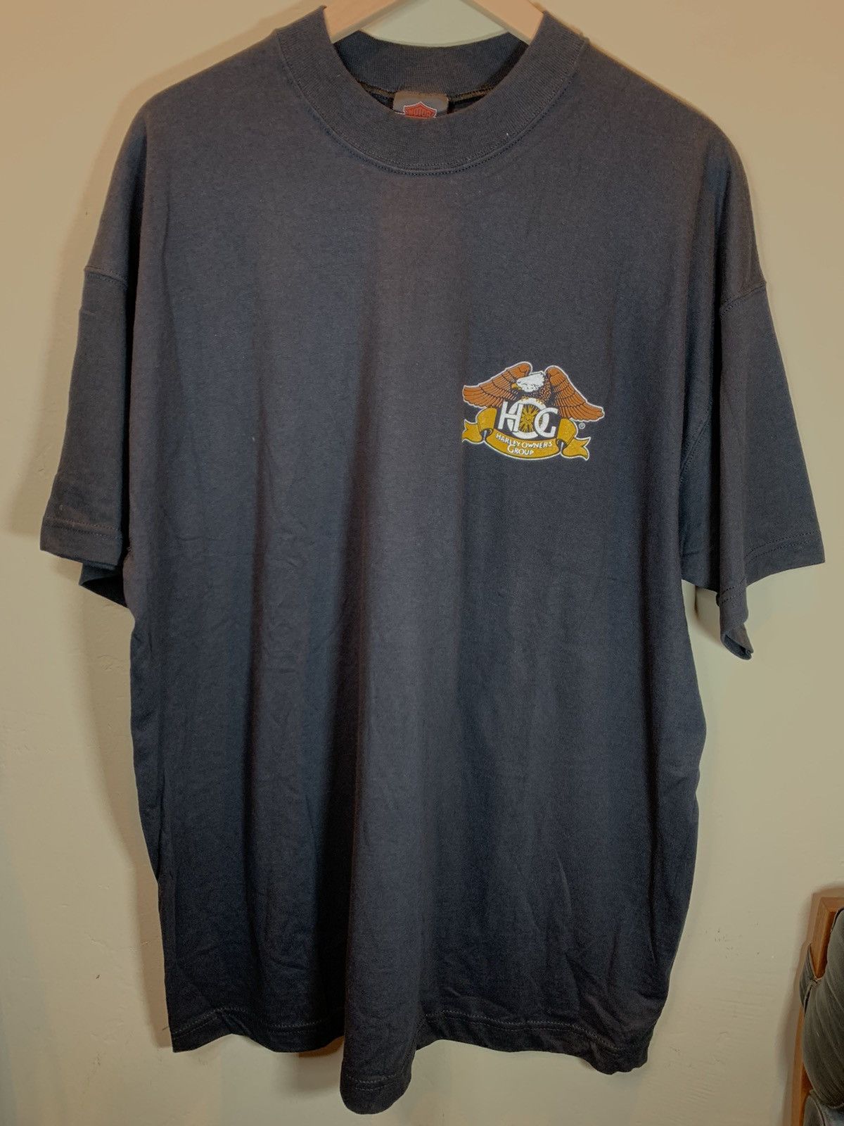Harley Davidson × Vintage *RARE* VTG Harley Davidson Owners Group Alicante Spain Shirt Size US XL / EU 56 / 4 - 2 Thumbnail