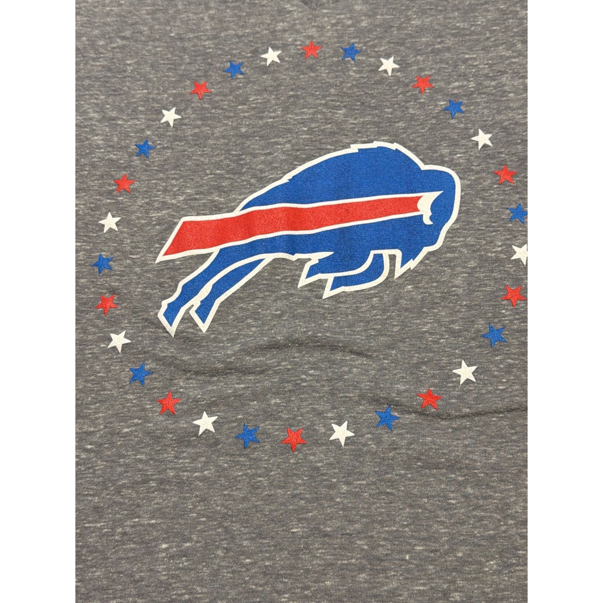 Other Touch Alyssa Milano Buffalo Bills Heather Gray V Neck T Shir Size L / US 10 / IT 46 - 2 Thumbnail