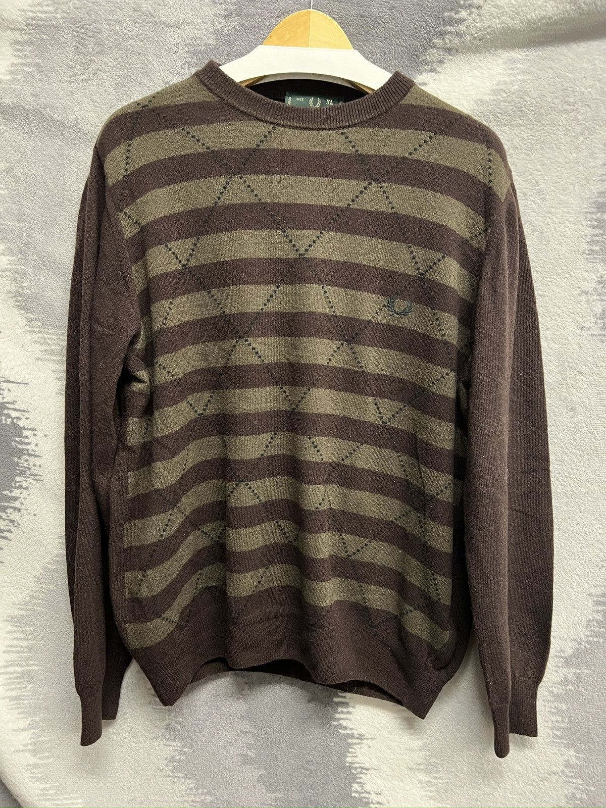 Fred Perry × Japanese Brand × Vintage Fred Perry vintage wool knitted sweater avant garde y2k Size US XL / EU 56 / 4 - 1 Thumbnail