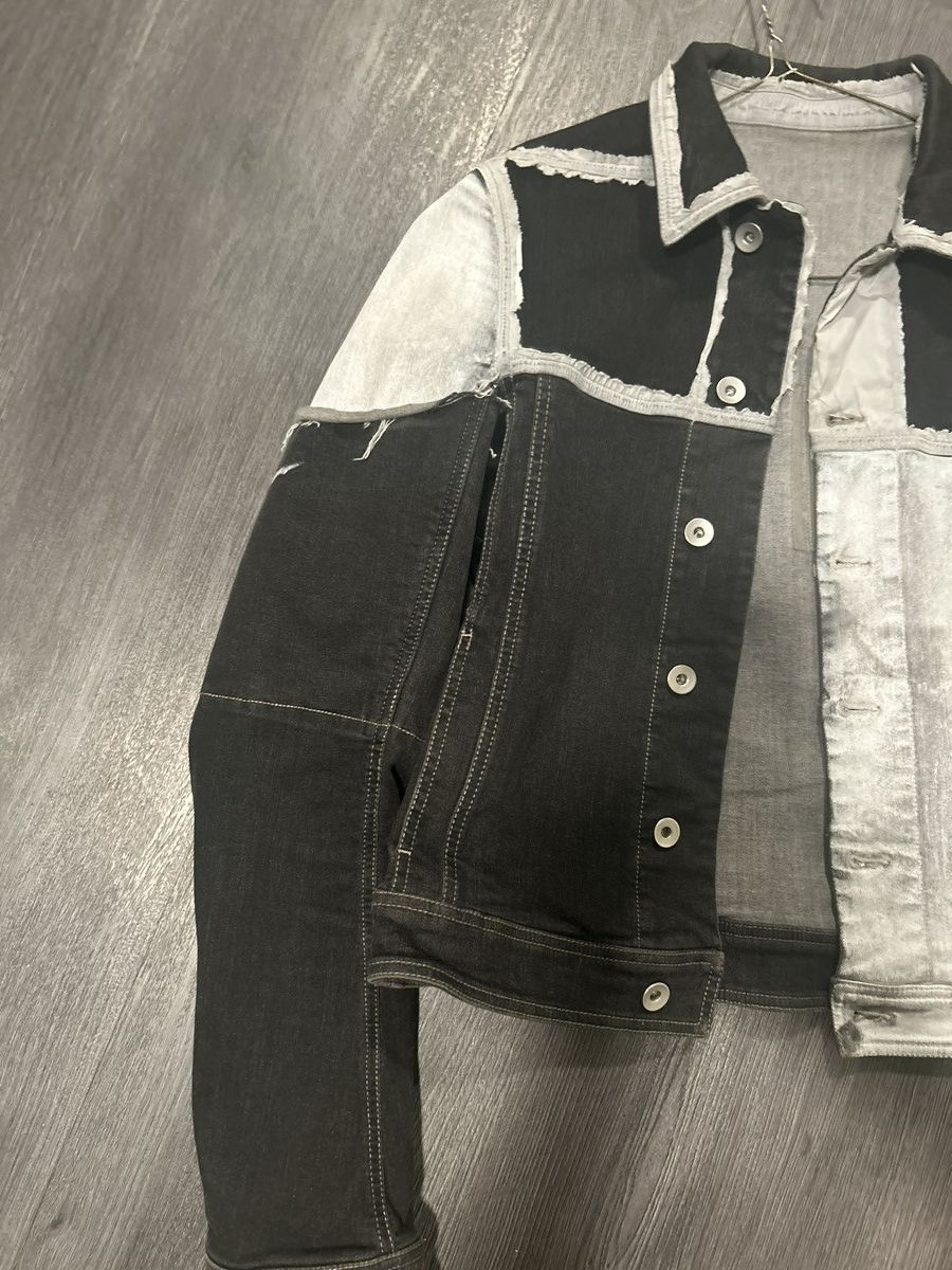 Rick Owens × DRKSHDW Panel Painted Panel Denim Jacket Size US M / EU 48-50 / 2 - 2 Thumbnail