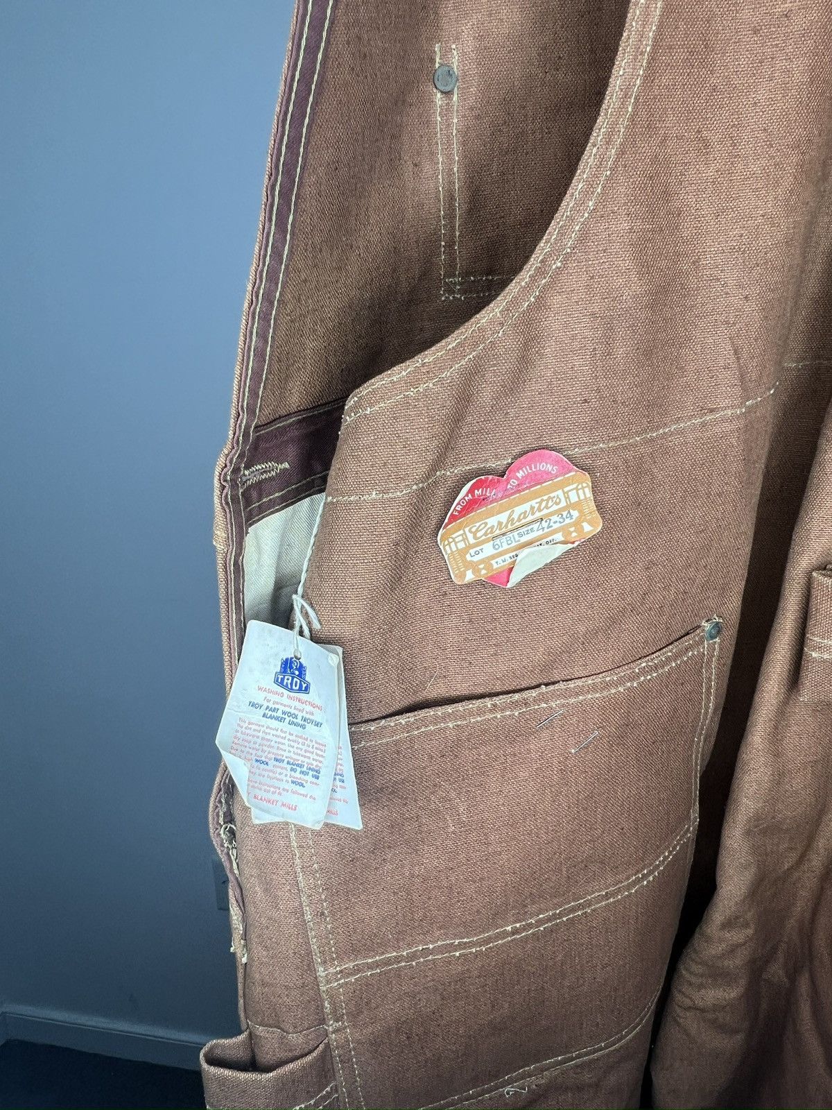Carhartt VINTAGE 50s Carhartt Overalls Dead Stock NEW WITH TAG Size US 42 / EU 58 - 3 Thumbnail