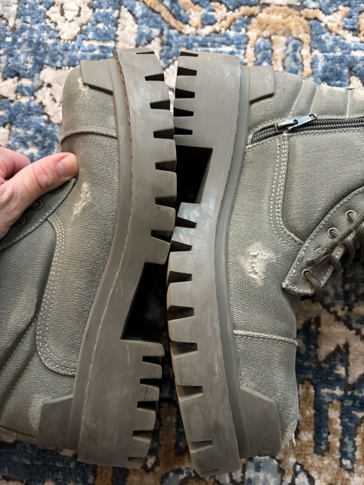 Balenciaga Balenciaga Strike Boot Kaki Green Size US 8 / EU 41 - 11 Thumbnail