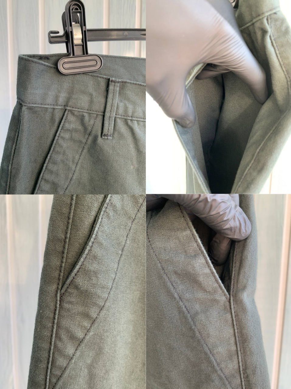 Rogue Territory Rogue Territory USA Green Cotton Tapered Selvedge Trousers Size US 33 - 22 Thumbnail