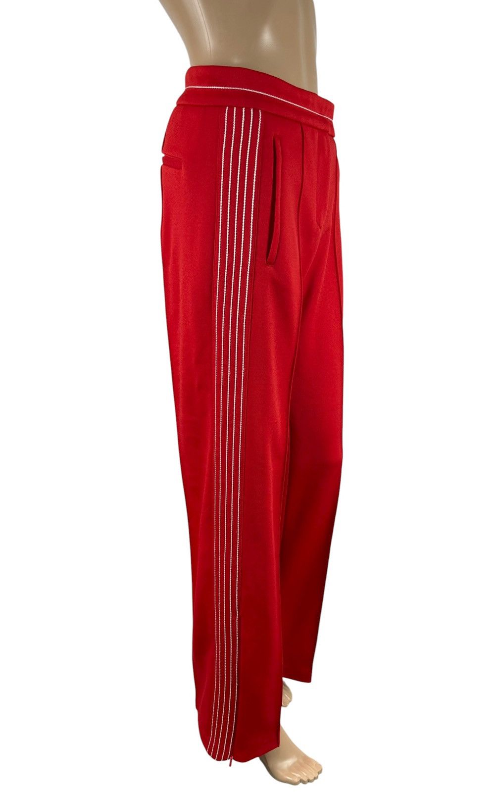 Pinko Pinko Wide Leg Pants Cotton Polyester Striped size UK6 IT38 Size 26" / US 2 / IT 38 - 3 Thumbnail