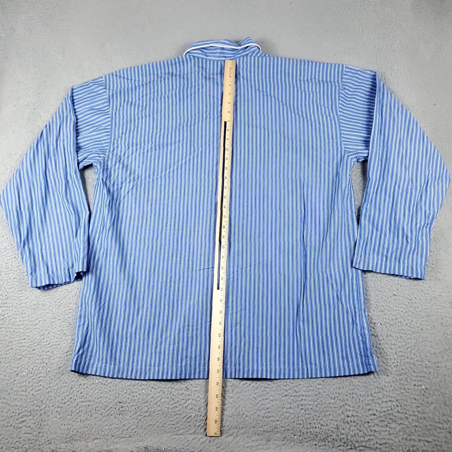 Ralph Lauren Ralph Lauren Mens XL Extra Large Blue Striped Pony Sleepwear Shirt Size US L / EU 52-54 / 3 - 6 Thumbnail
