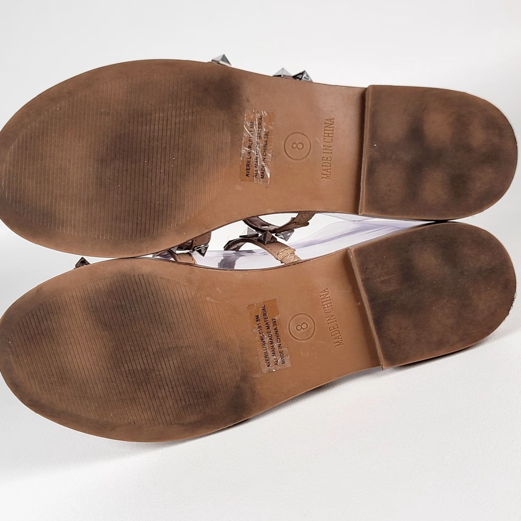Steve Madden Steve Madden Sandal Women 8 Lowell Tan Silver Studded Strappy Casual Flat Heel Sneakers? Size US 8 / IT 38 - 7 Thumbnail