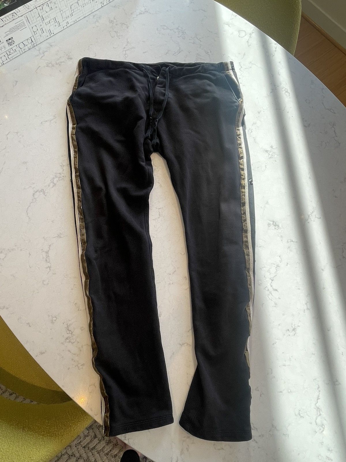 Image of Greg Laurent Black Royal Long Pants, Men's (Size 36)