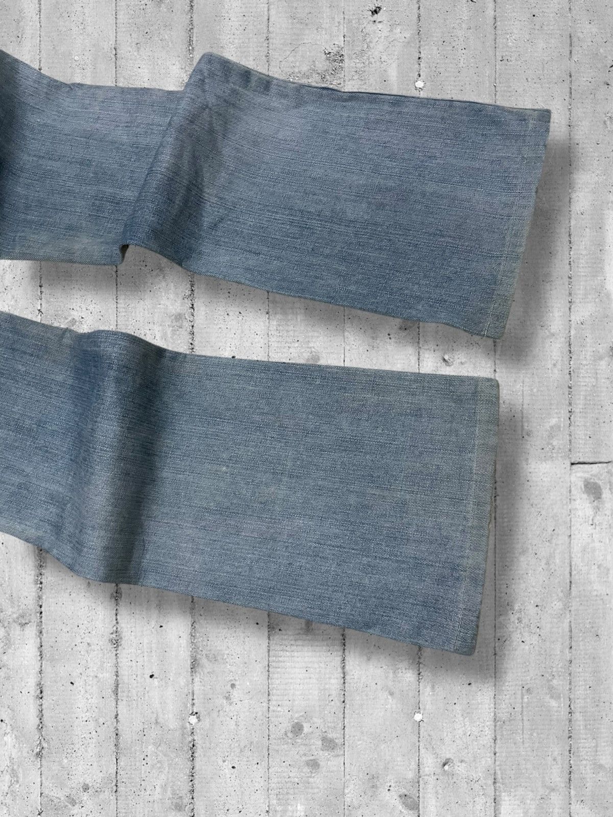 Designer × Edwin × Vintage Vintage 1990s Japan Designer Edwin Small Flared Blue Denim Size US 28 / EU 44 - 13 Thumbnail